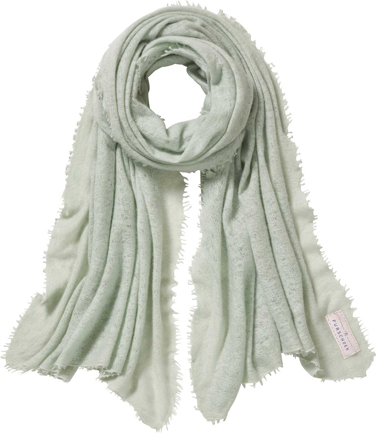 Cashmere Schal Puder Schilf