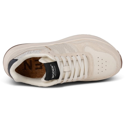 Mathilda Runner Leather Blanc de Blanc