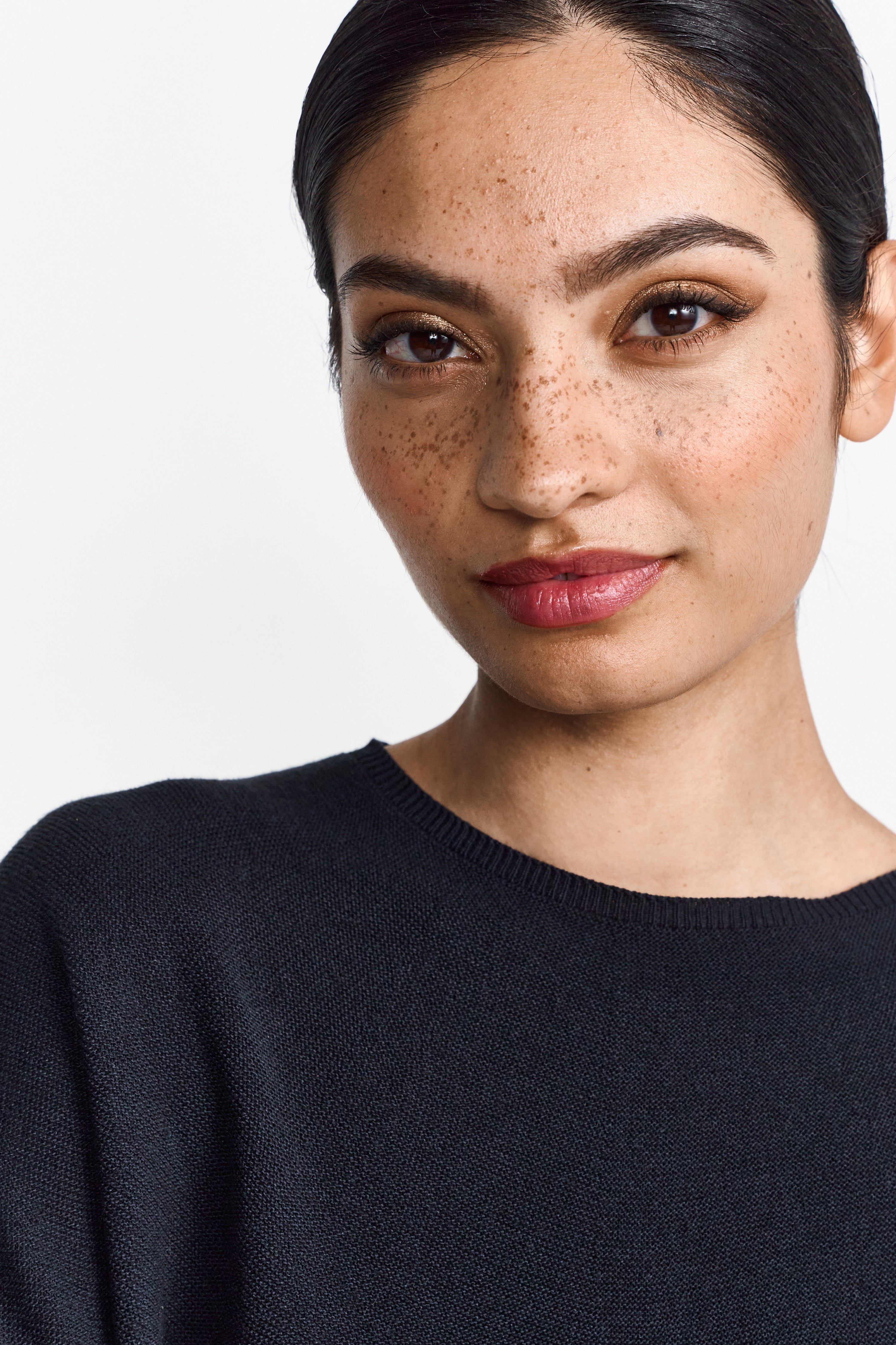 Feinstrickpullover mit 3/4-Ärmeln