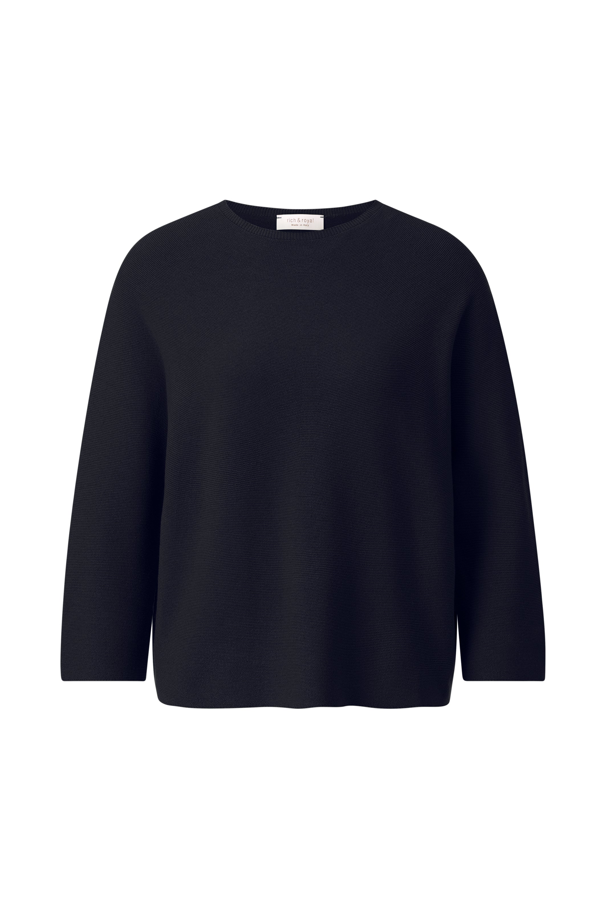 Feinstrickpullover mit 3/4-Ärmeln