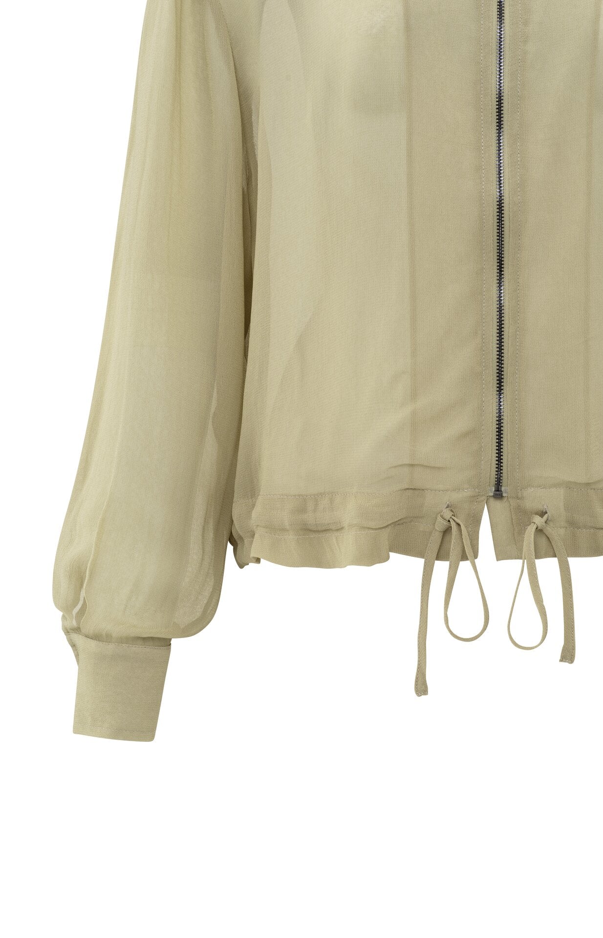 Leichte Blusenjacke mit Reißverschluss