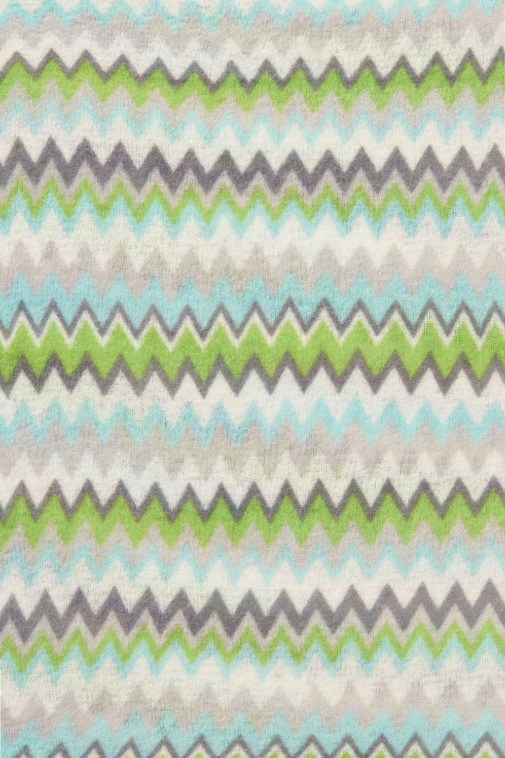 Cashmere Schal Chevron Lime Eistürkis