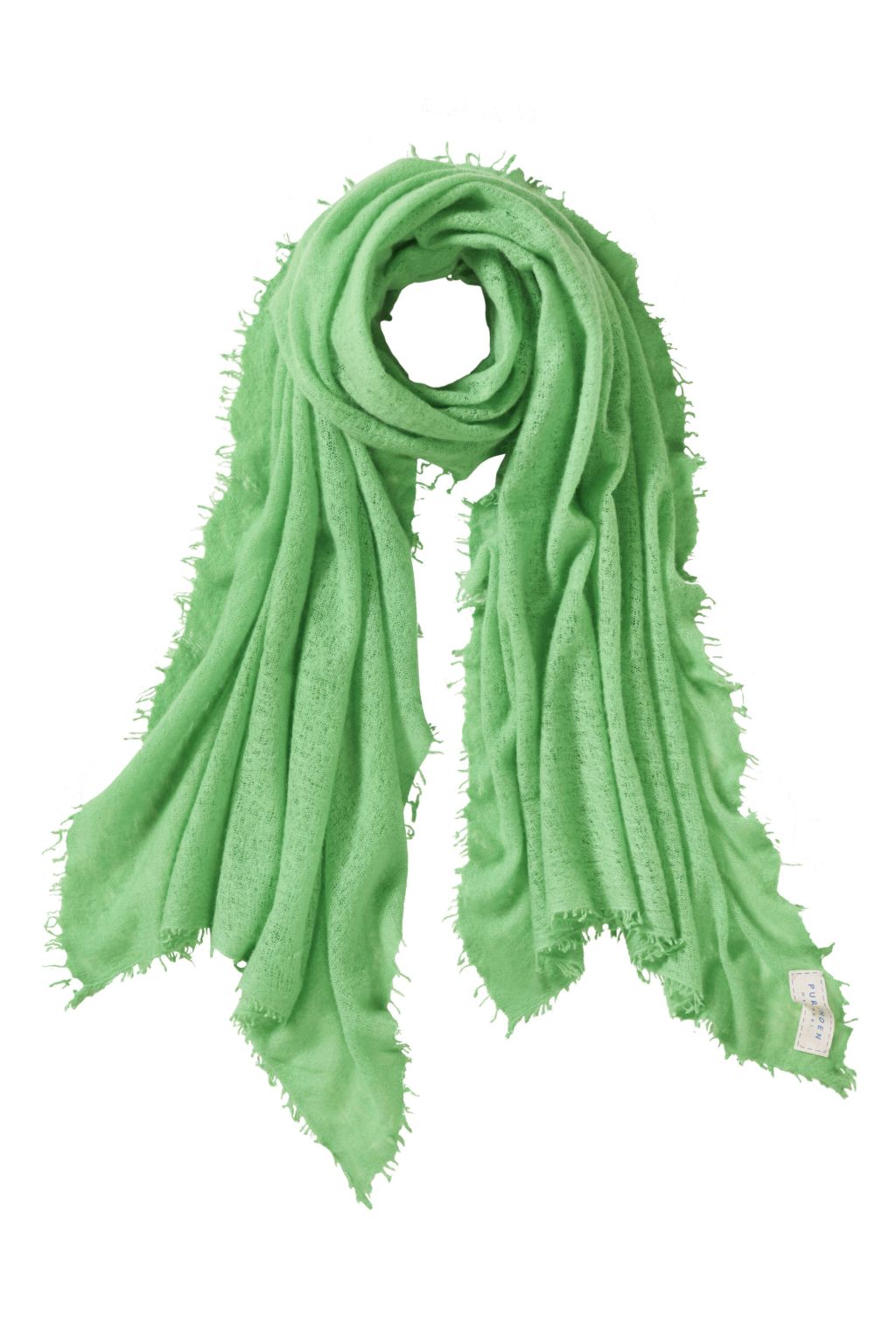 Cashmere Schal Neon Grün