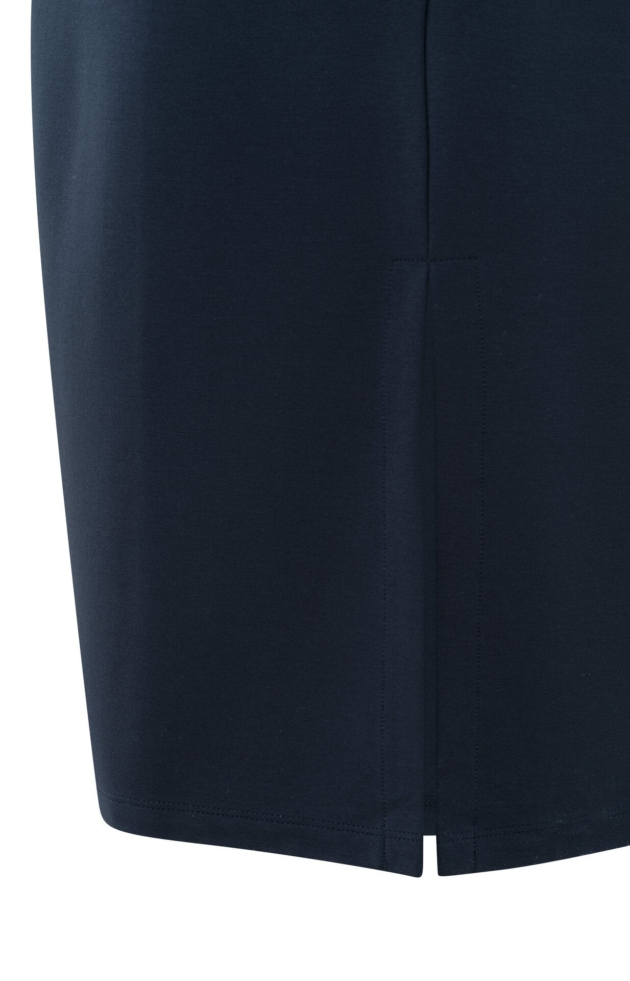 Ärmelloses Kleid mit doppeltem V-Ausschnitt und Schlitz
