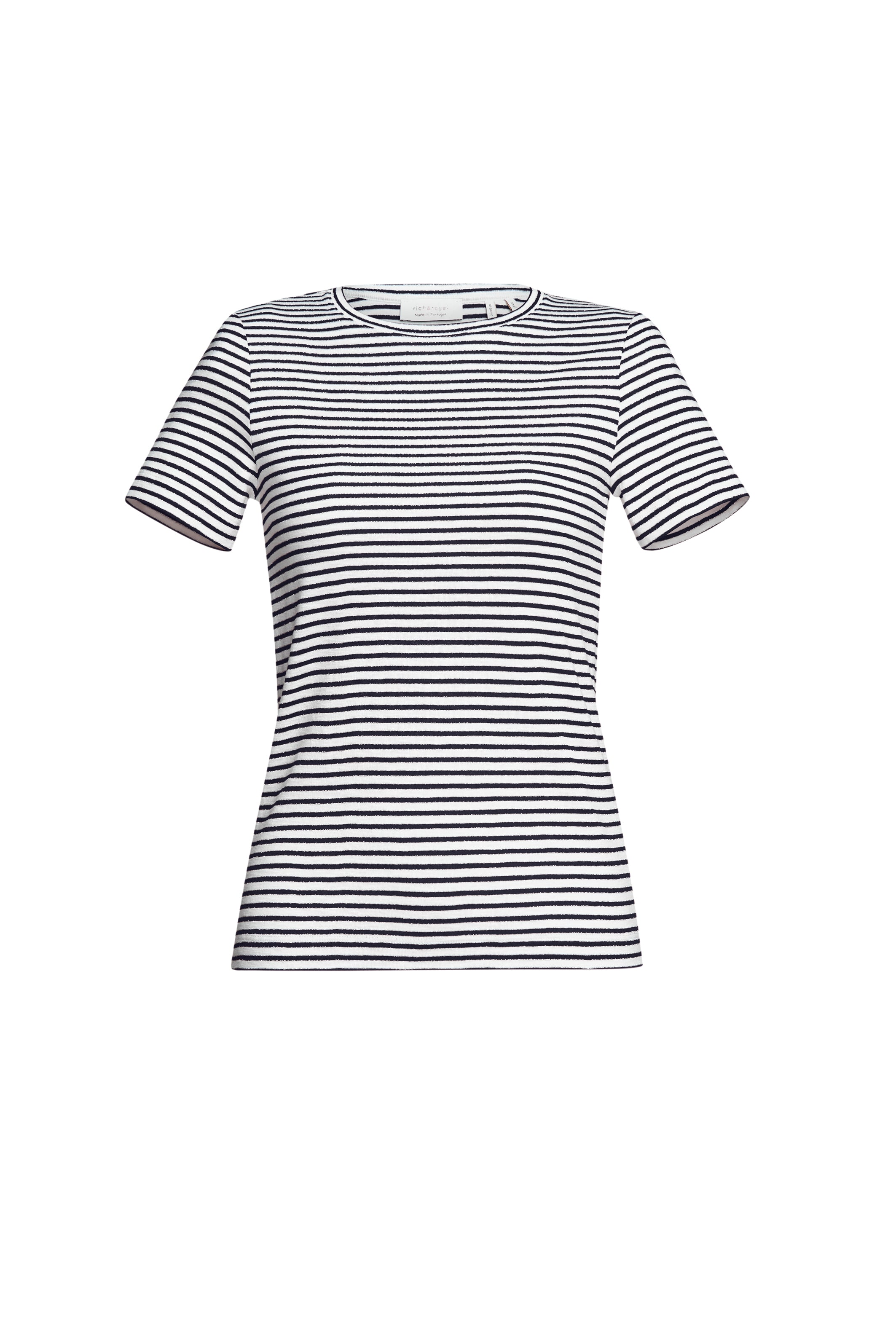 Streifen T-Shirt mit Glanzgarn