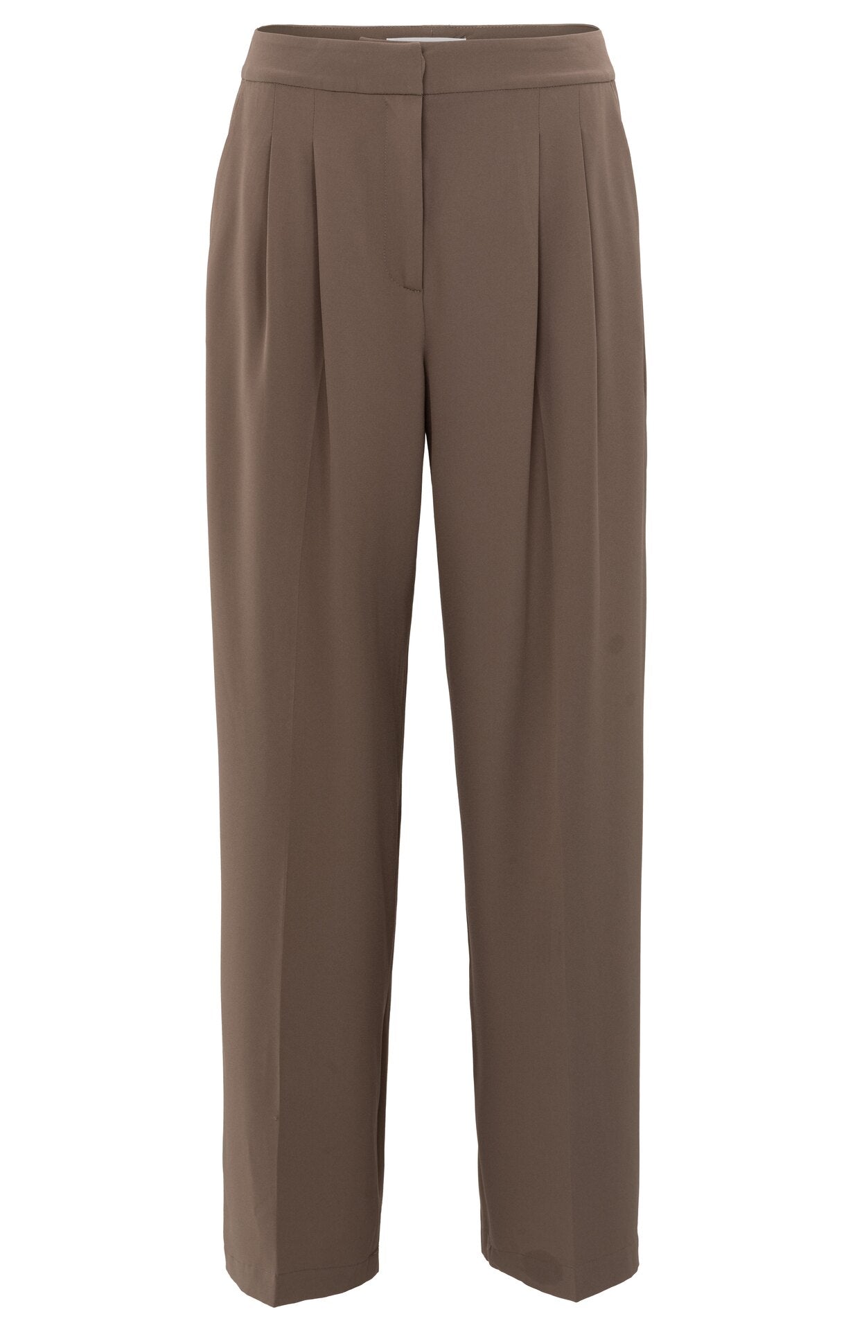 Gewebte Hose mit Bundfalten