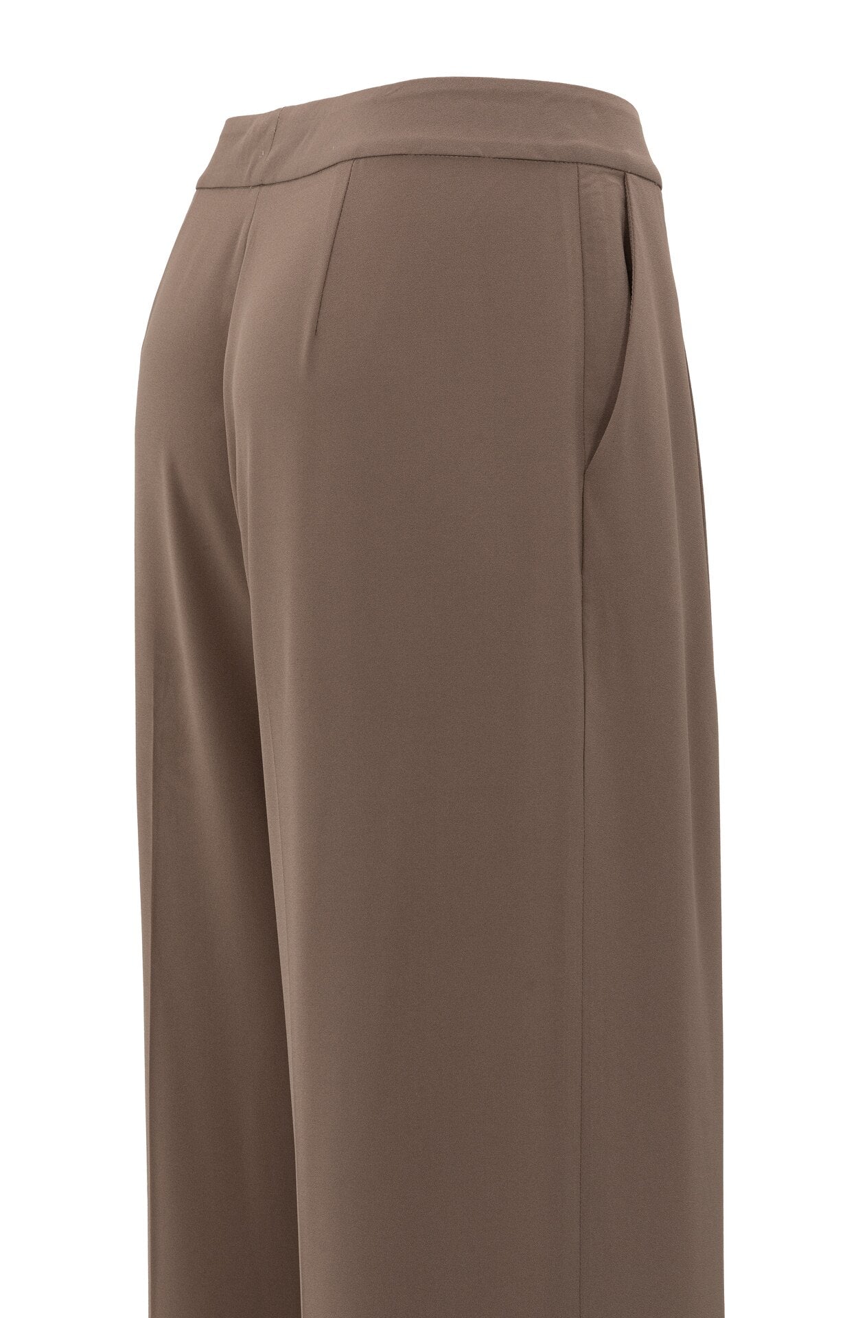 Gewebte Hose mit Bundfalten