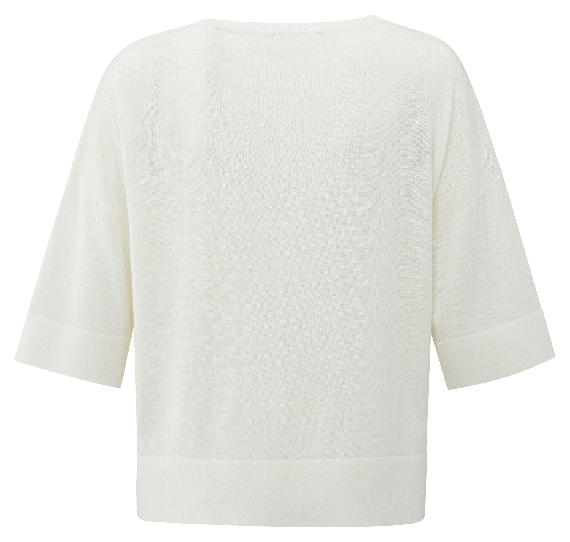 Oversize-T-Shirt aus Feinstrick mit kurzen Ärmeln