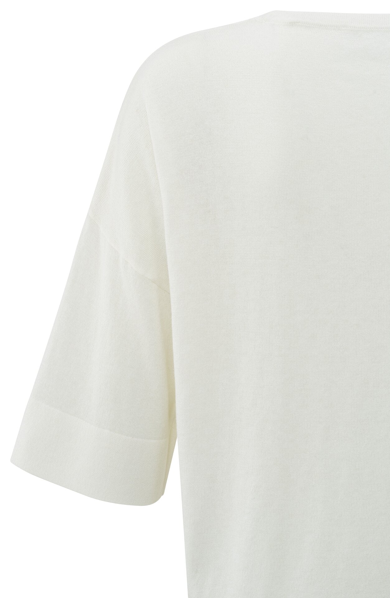 Oversize-T-Shirt aus Feinstrick mit kurzen Ärmeln