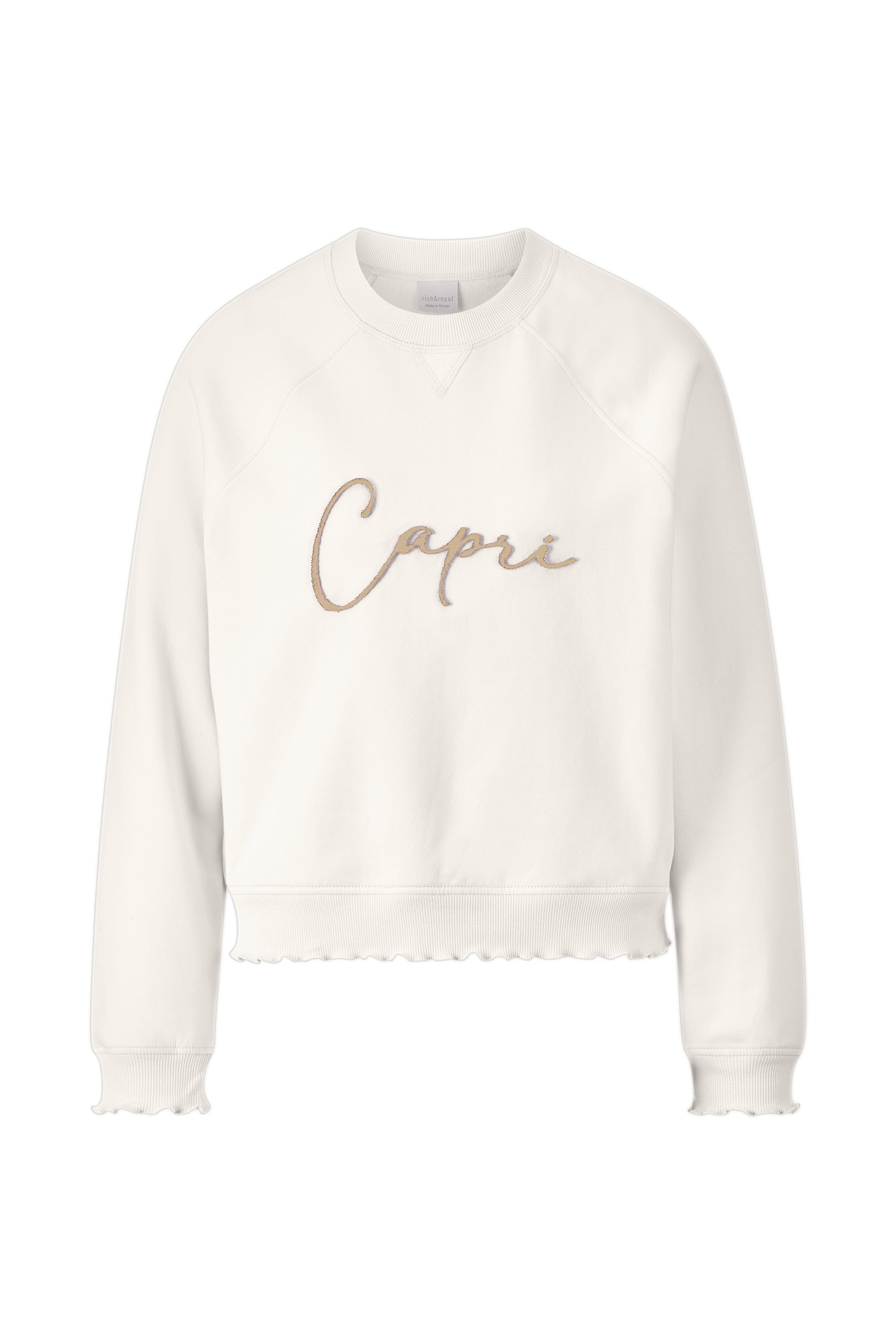 Sweatshirt mit "Capri" Flockprint
