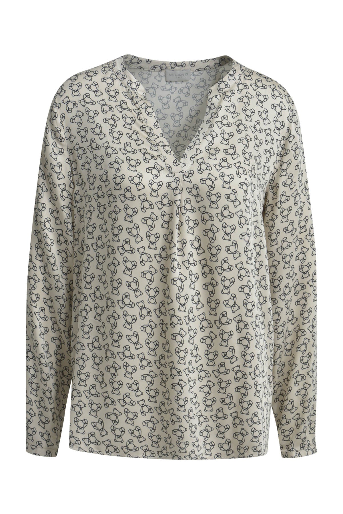 Bluse mit Bär Print