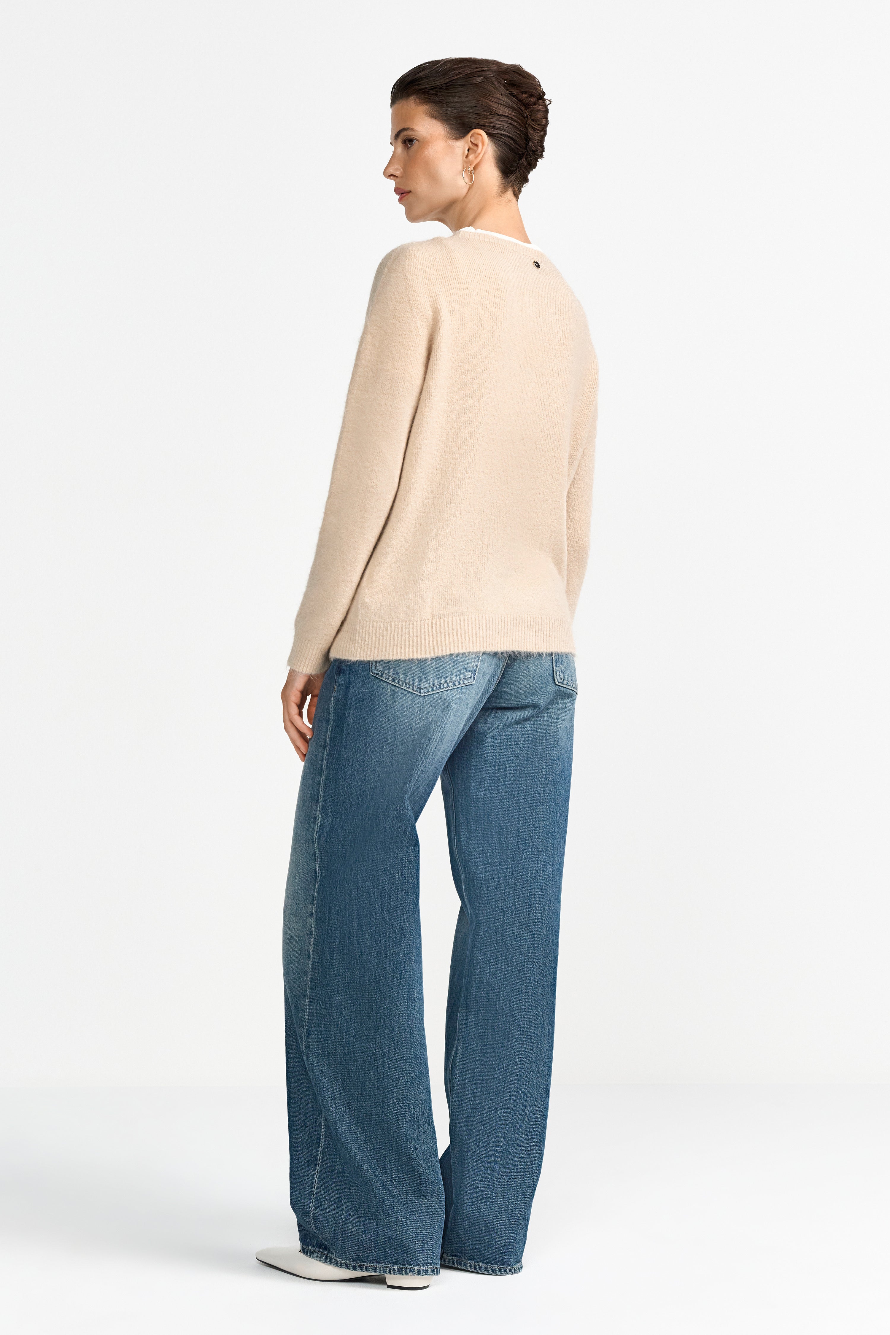 Nahtloser Strickpullover