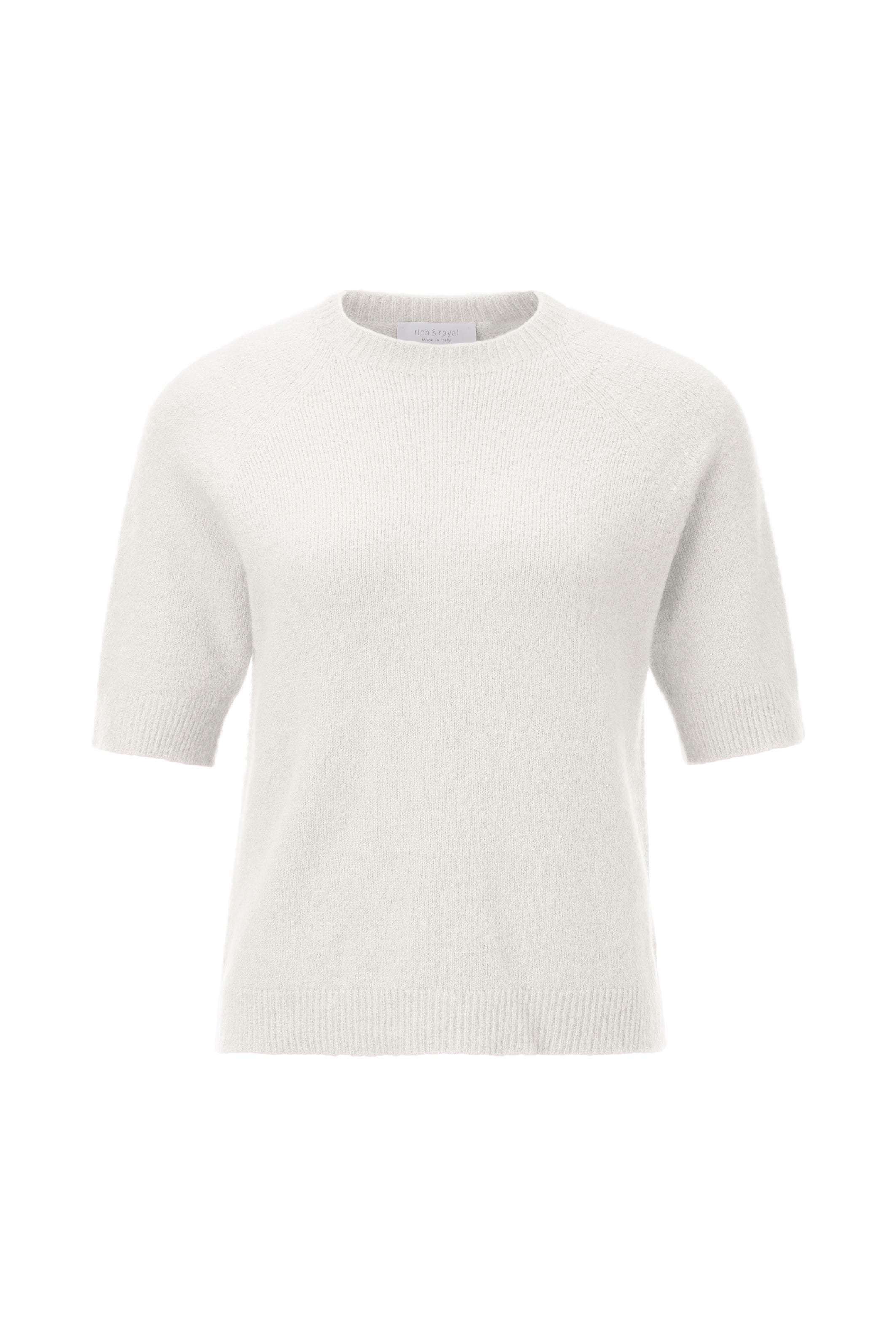 kurzärmliger Feinstrickpullover