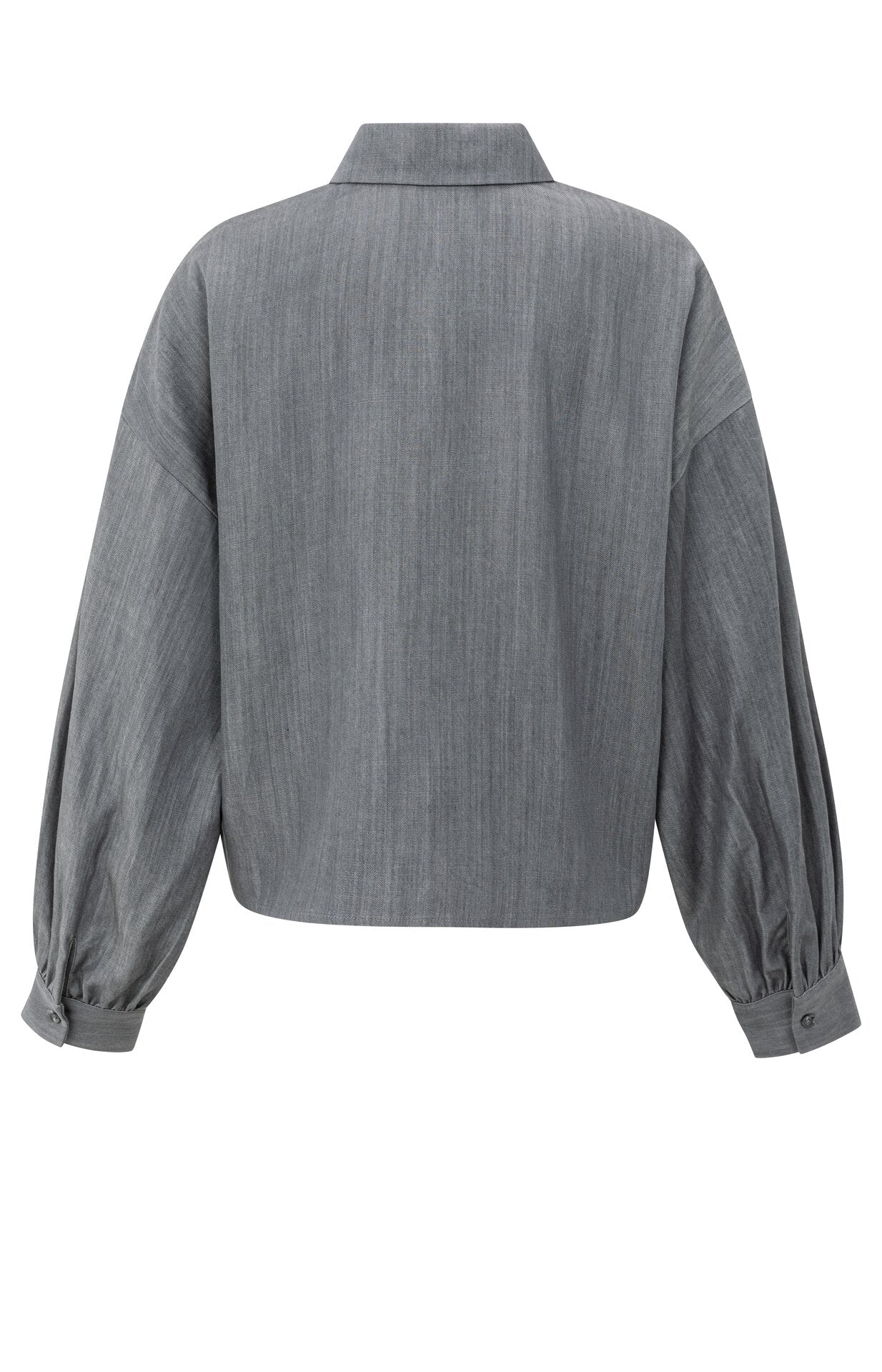 Bluse mit langen Ärmeln und Brusttasche