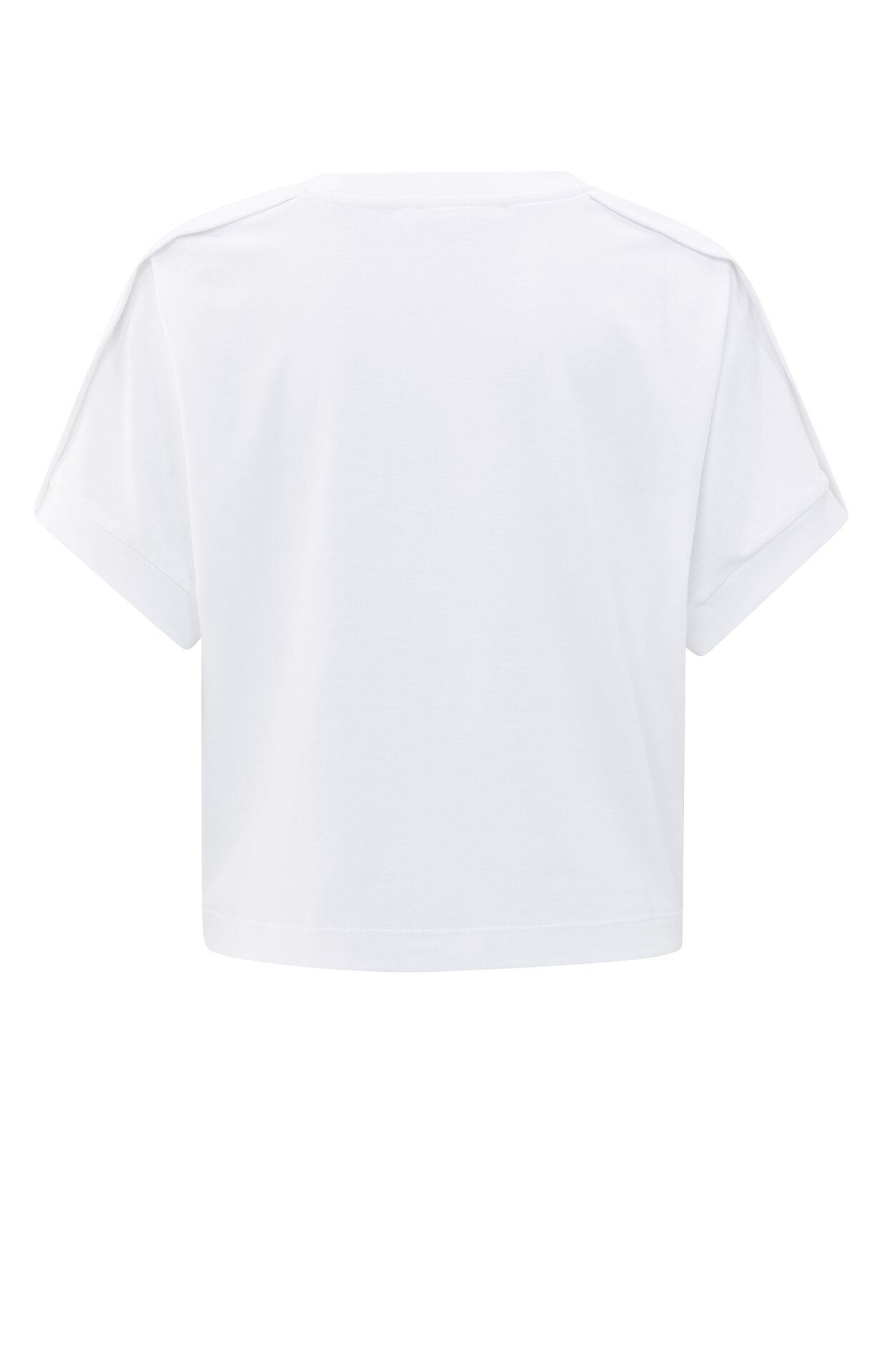 Kurzärmeliges Jersey-Oberteil mit Faltendetail