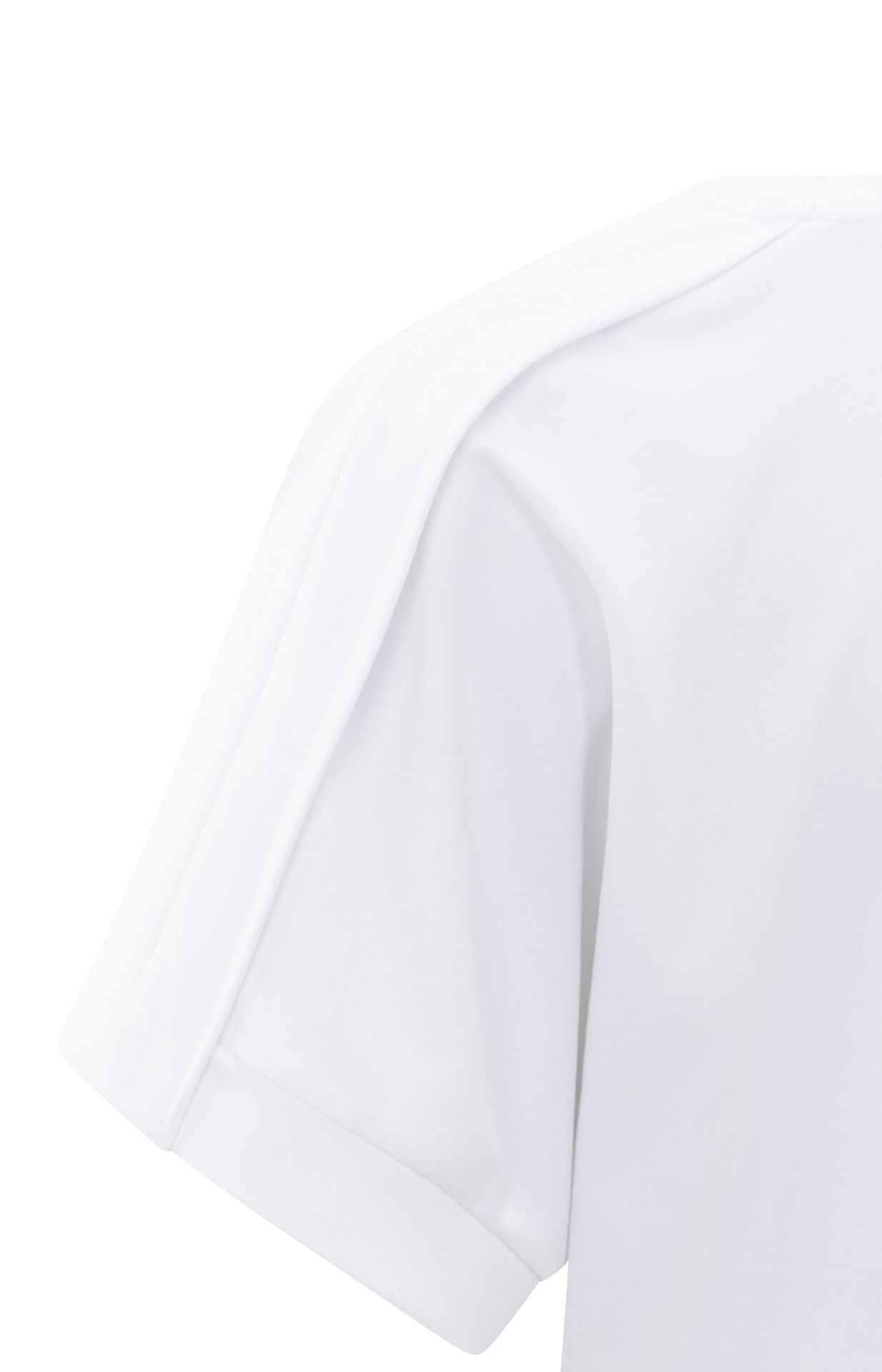 Kurzärmeliges Jersey-Oberteil mit Faltendetail