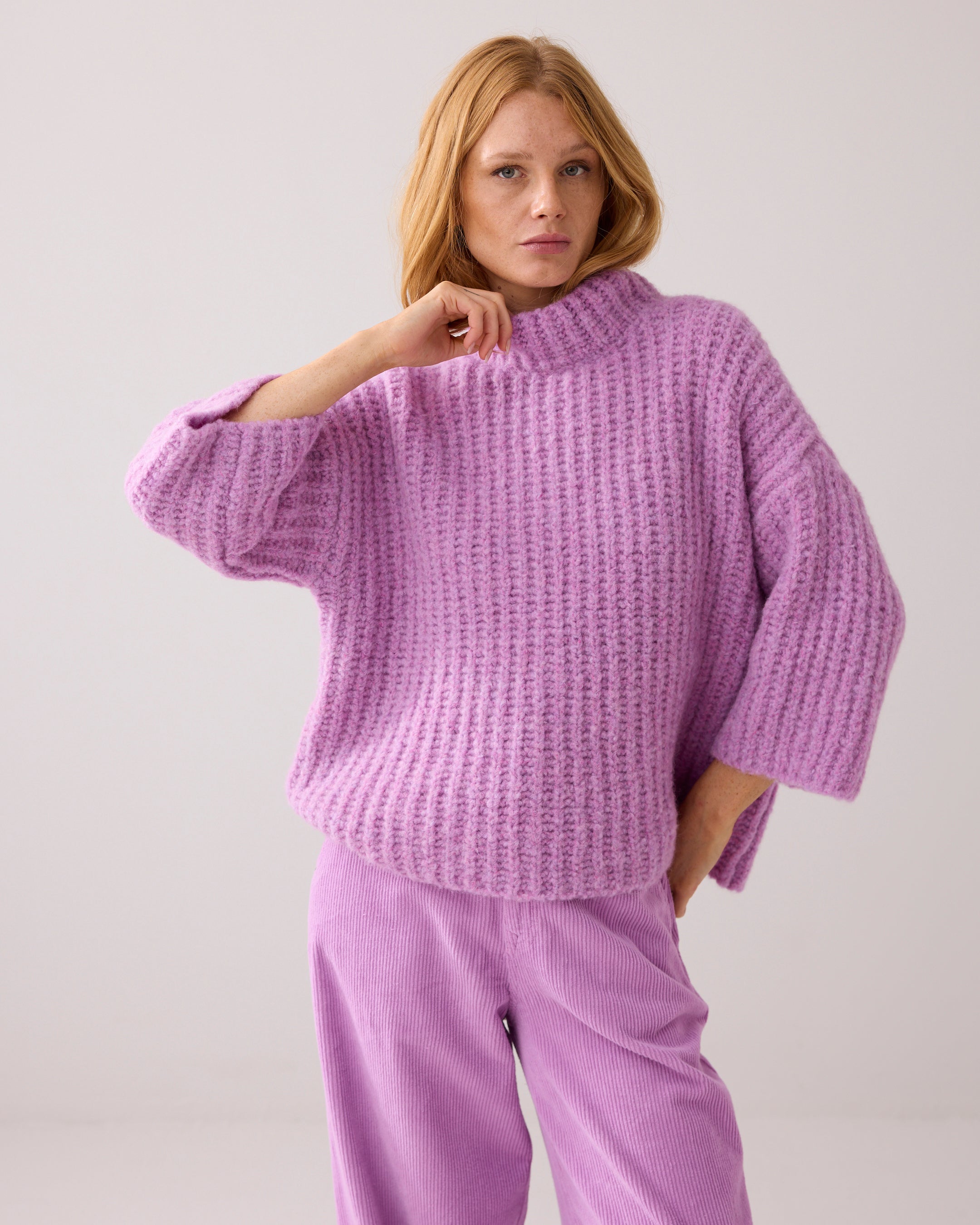 Oversize-Pullover aus weicher Wollmischung