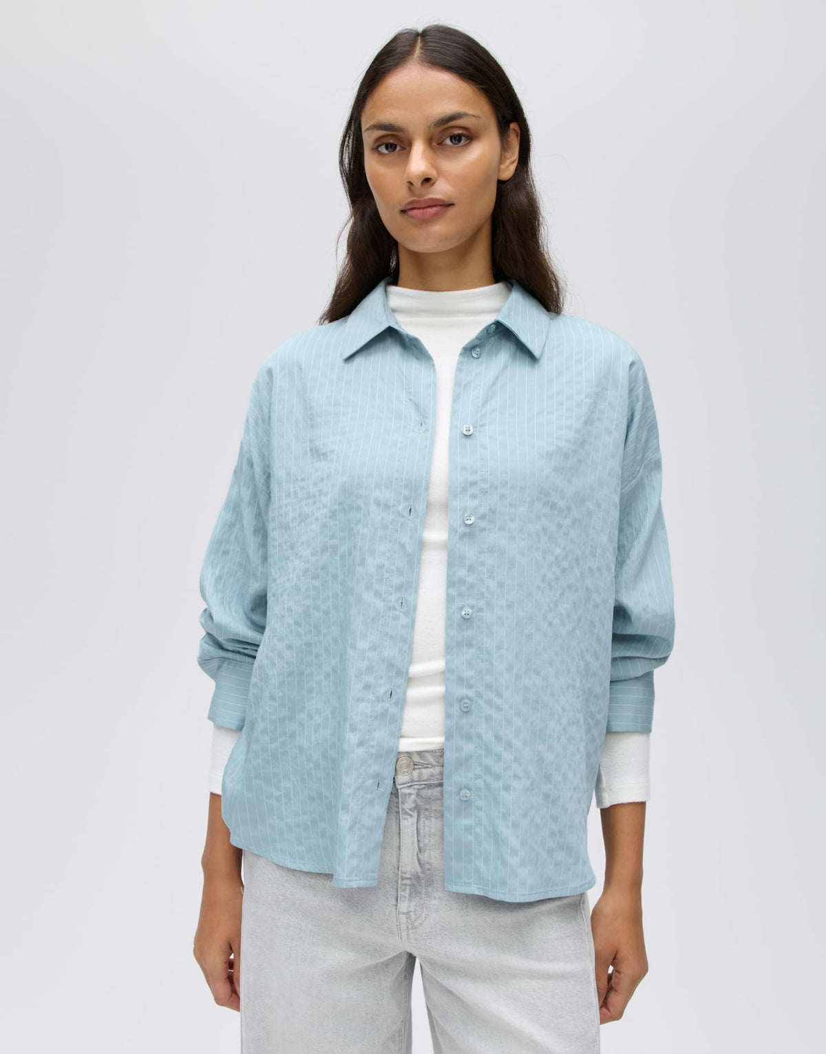 Die Bluse Flui in Soft Blue