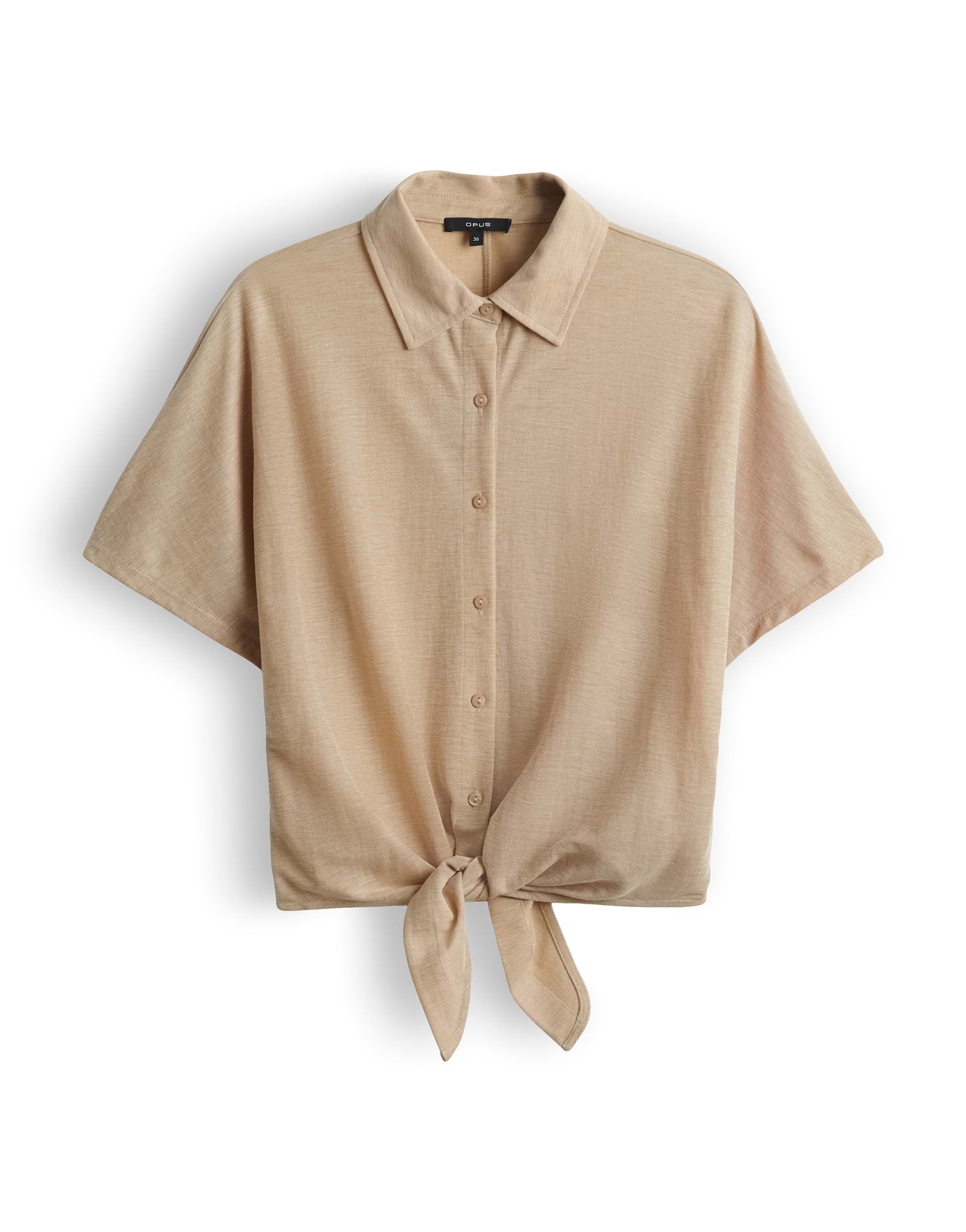 Deine Boxy-Bluse mit Knoten-Detail