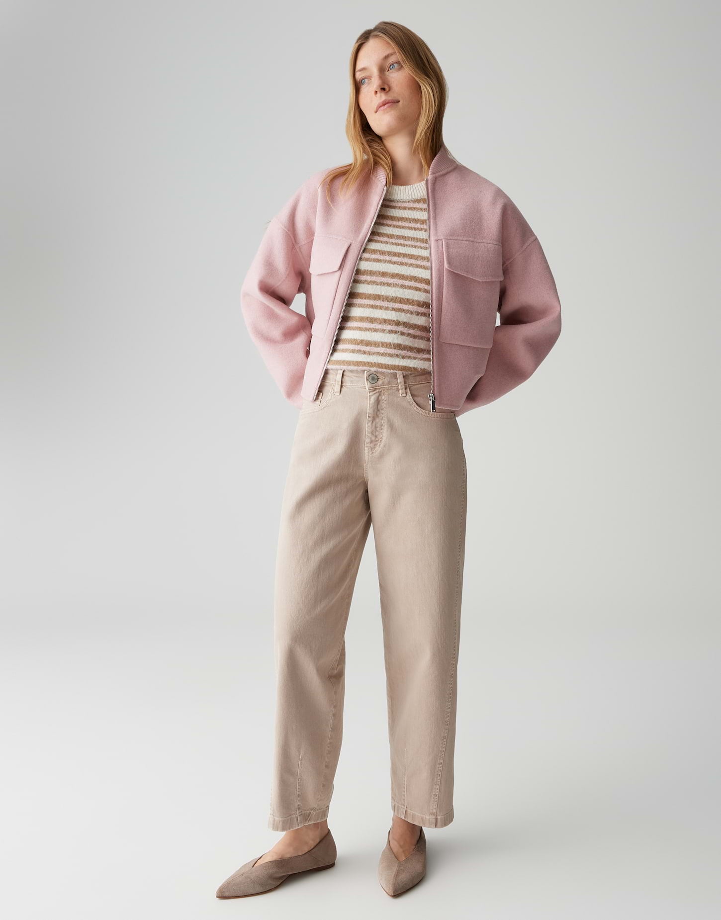 Stylische Barrel Leg Jeans in neuer Color-Waschung