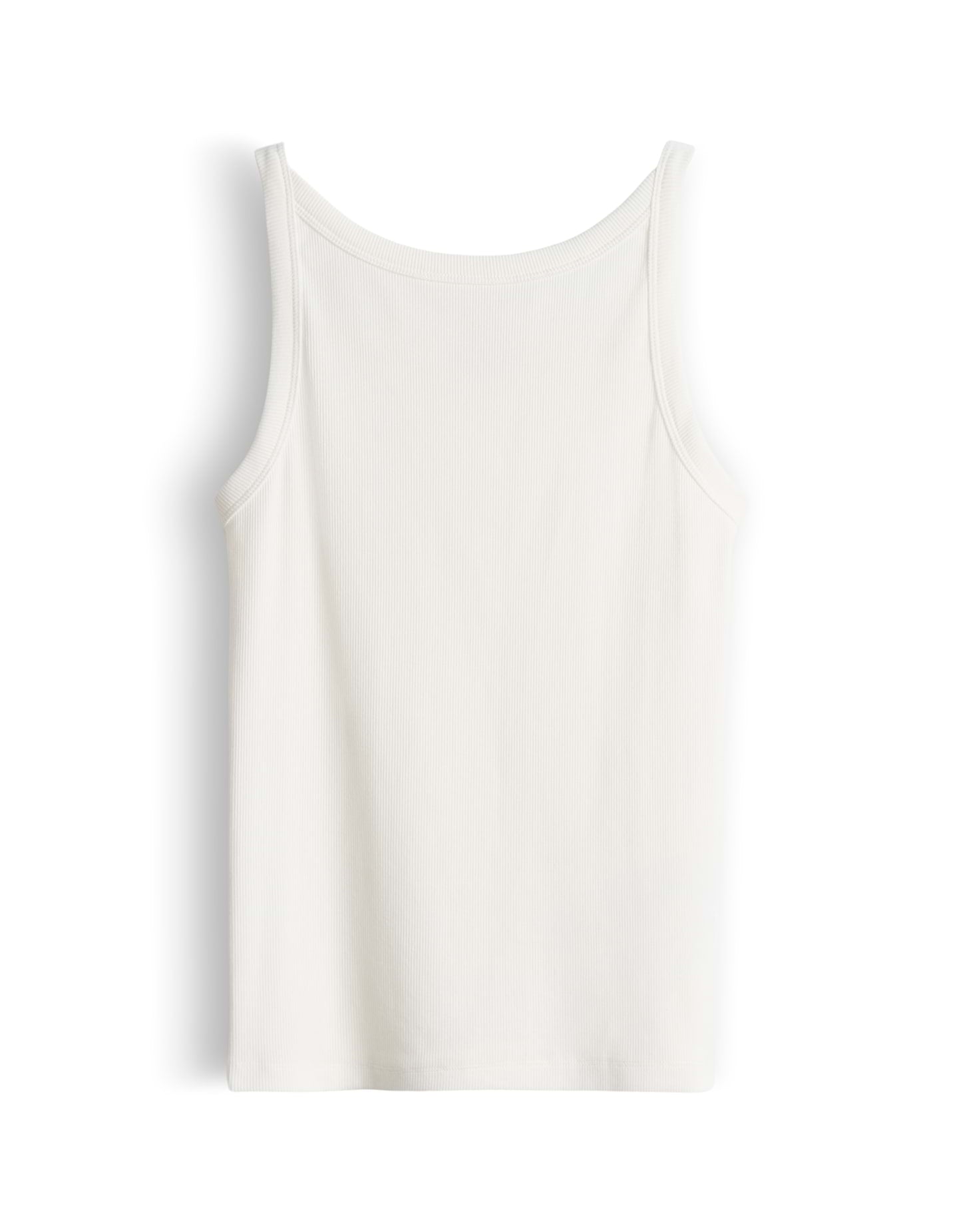 Sommerliche Leichtigkeit in Weiß und Hellblau das Jersey-Top im Chambray-Optik