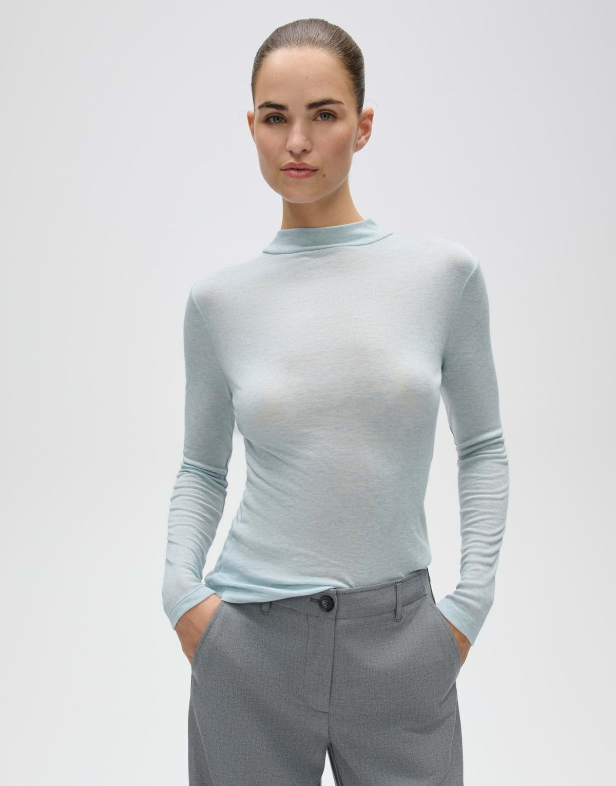 Das Stehkragenshirt Sewolli