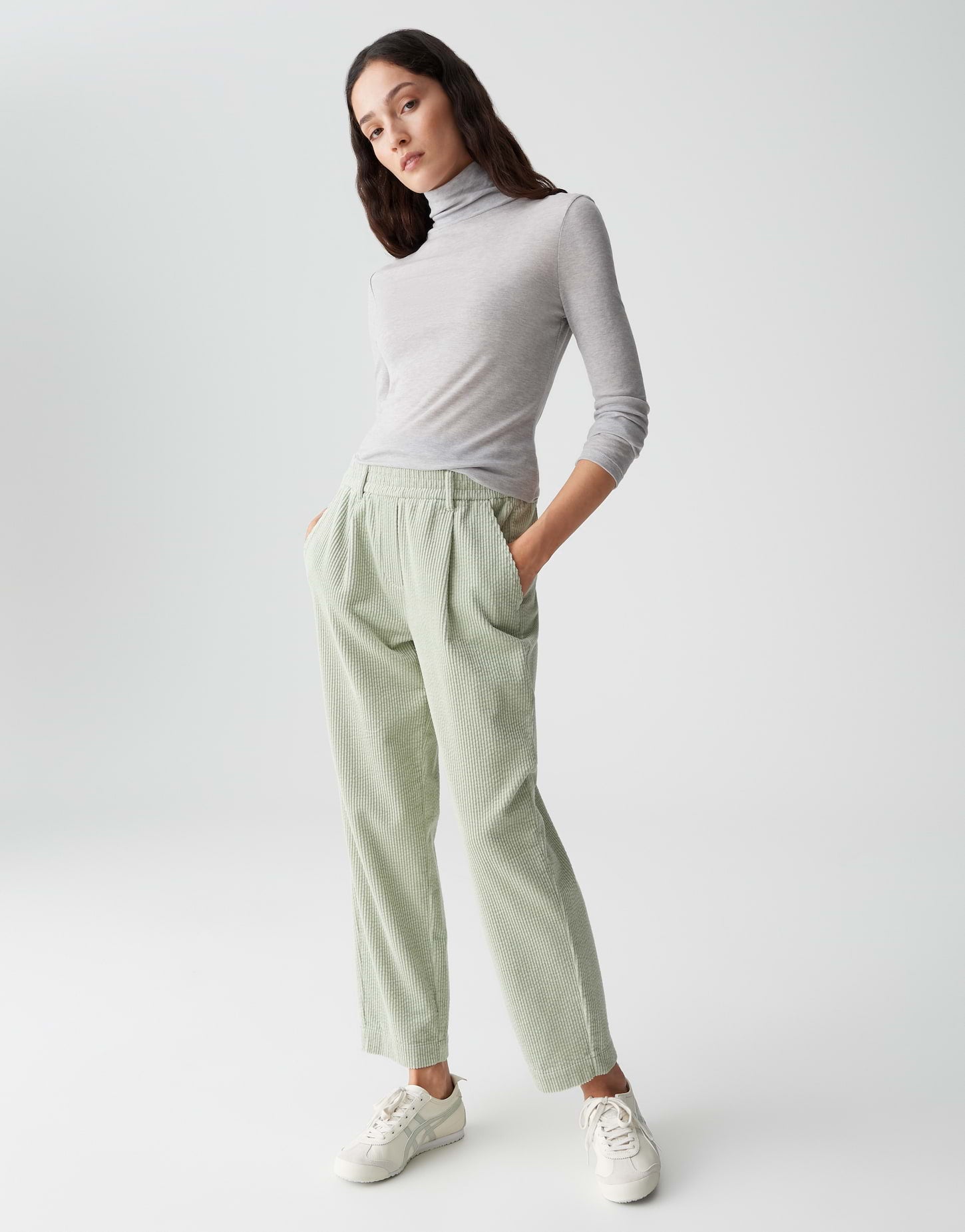 Rollkragen-Unterzieher aus Lyocell-Wollmix