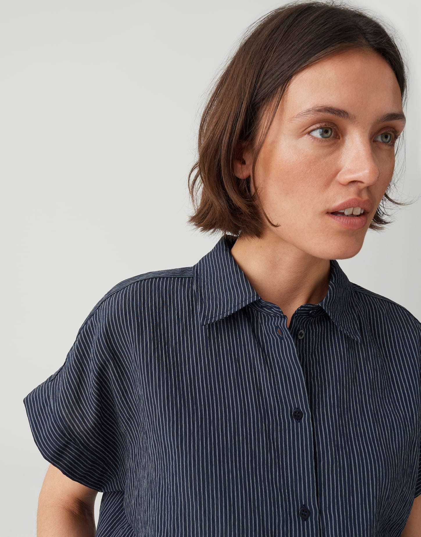 Lässige Oversize-Streifenbluse in O-Form – Dein neuer Sommer-Favorit
