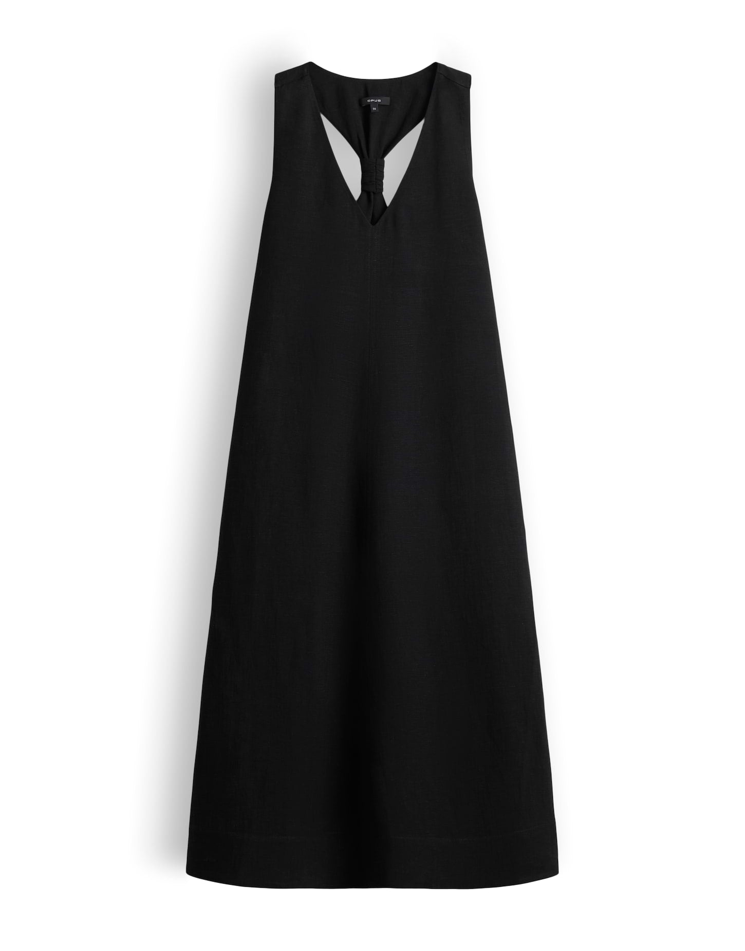 Zeitloser Leinen-Chic mit Rückendetail