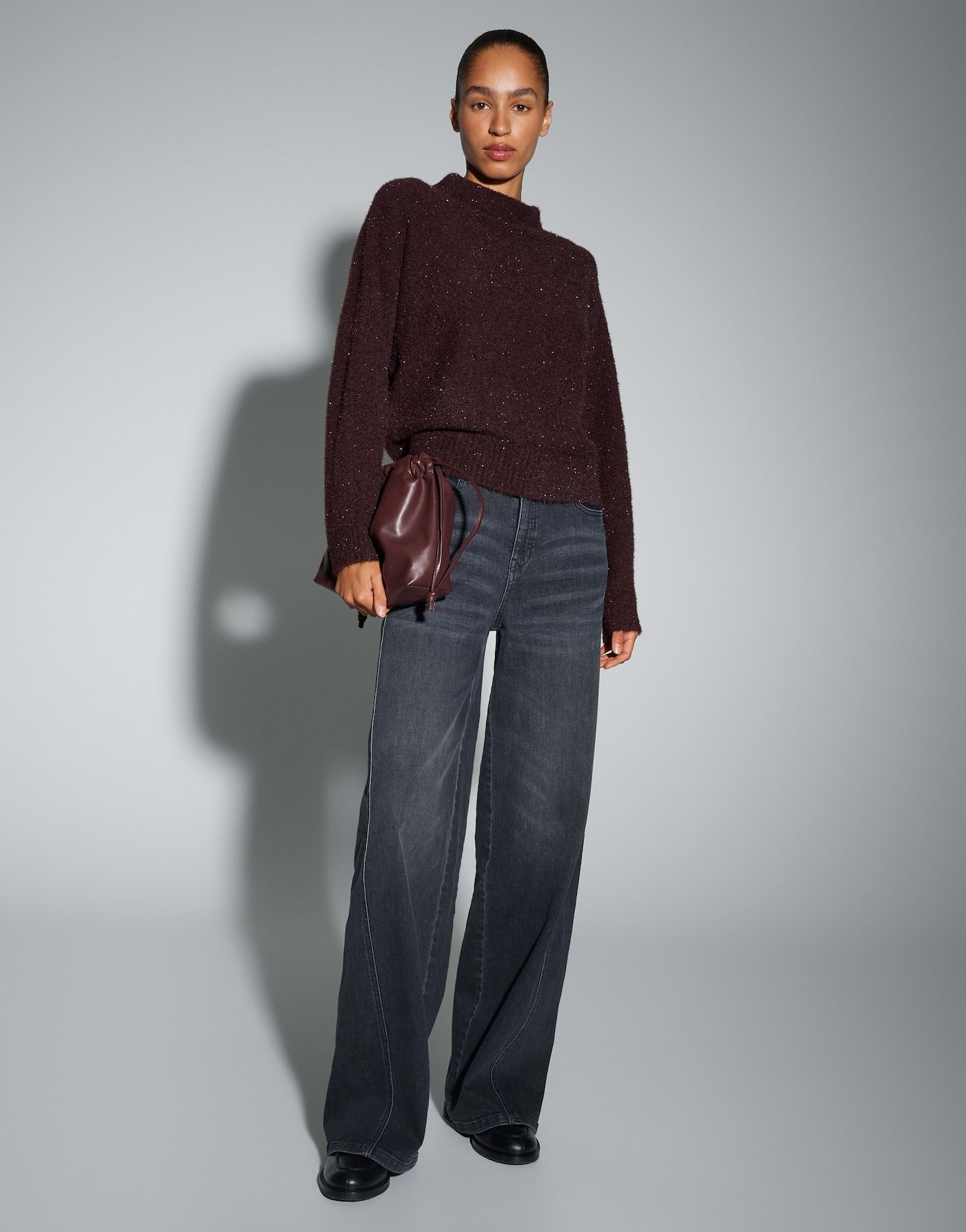 Elegante Strickpullover mit zartem Glanz