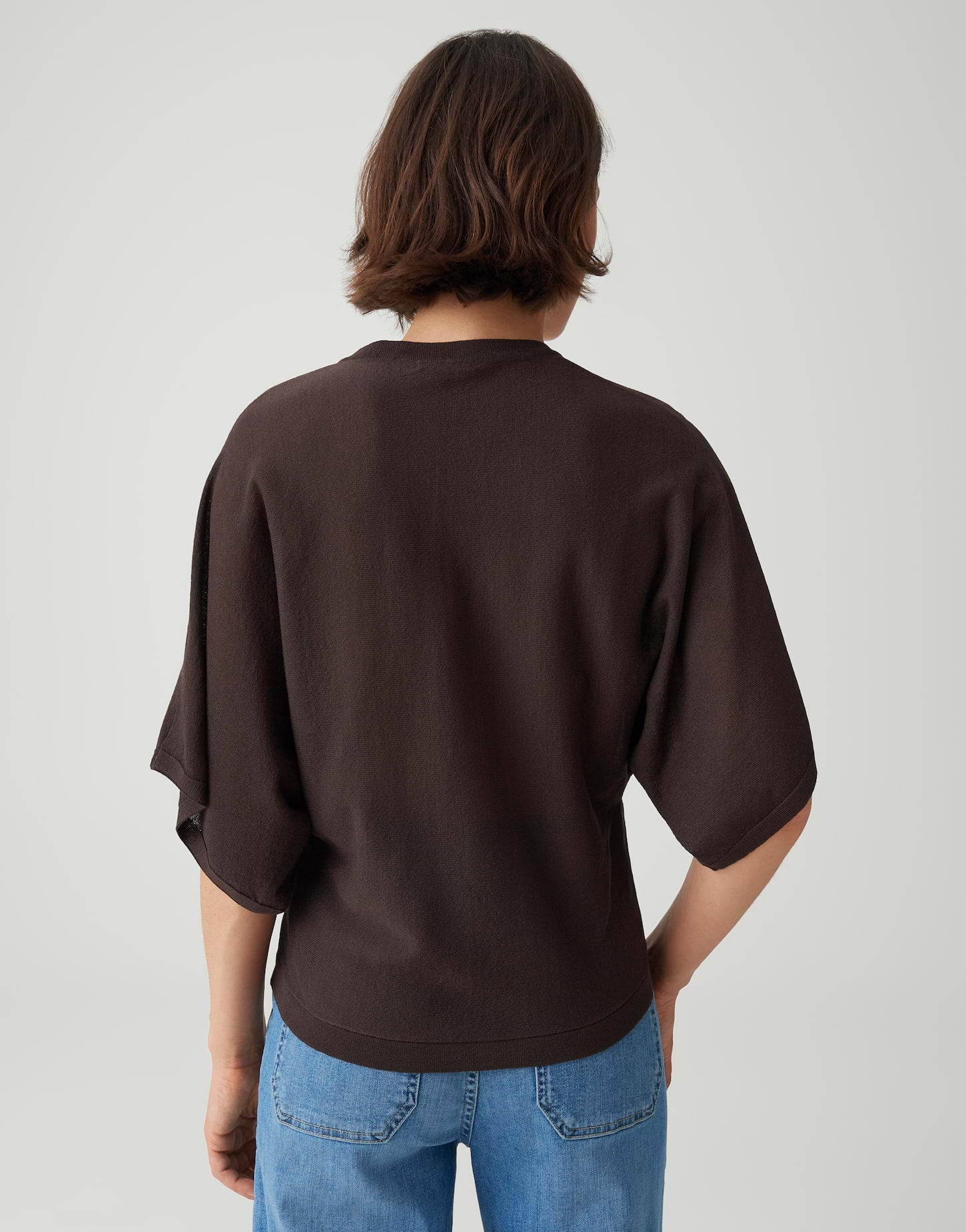 luftiges Shirt mit Fledermausärmeln
