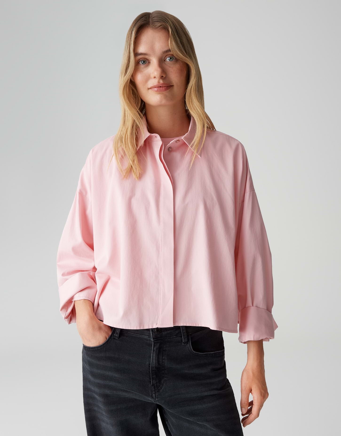 Modernes Statement-Hemd aus Baumwollpopeline