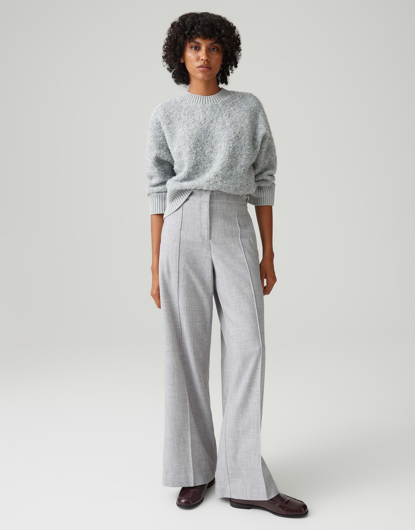 Marlenehose in Mélange-Optik