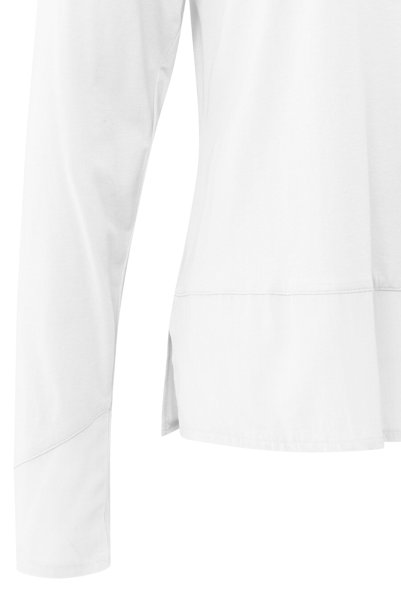 Langärmeliges Oberteil mit gewebten Details