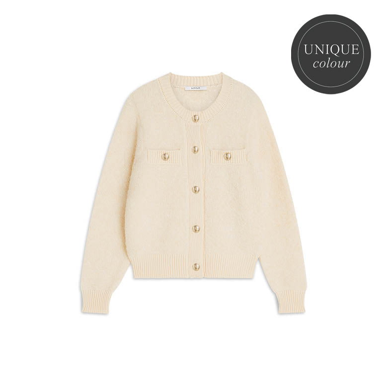 Weicher Cardigan aus Bouclé-Strick