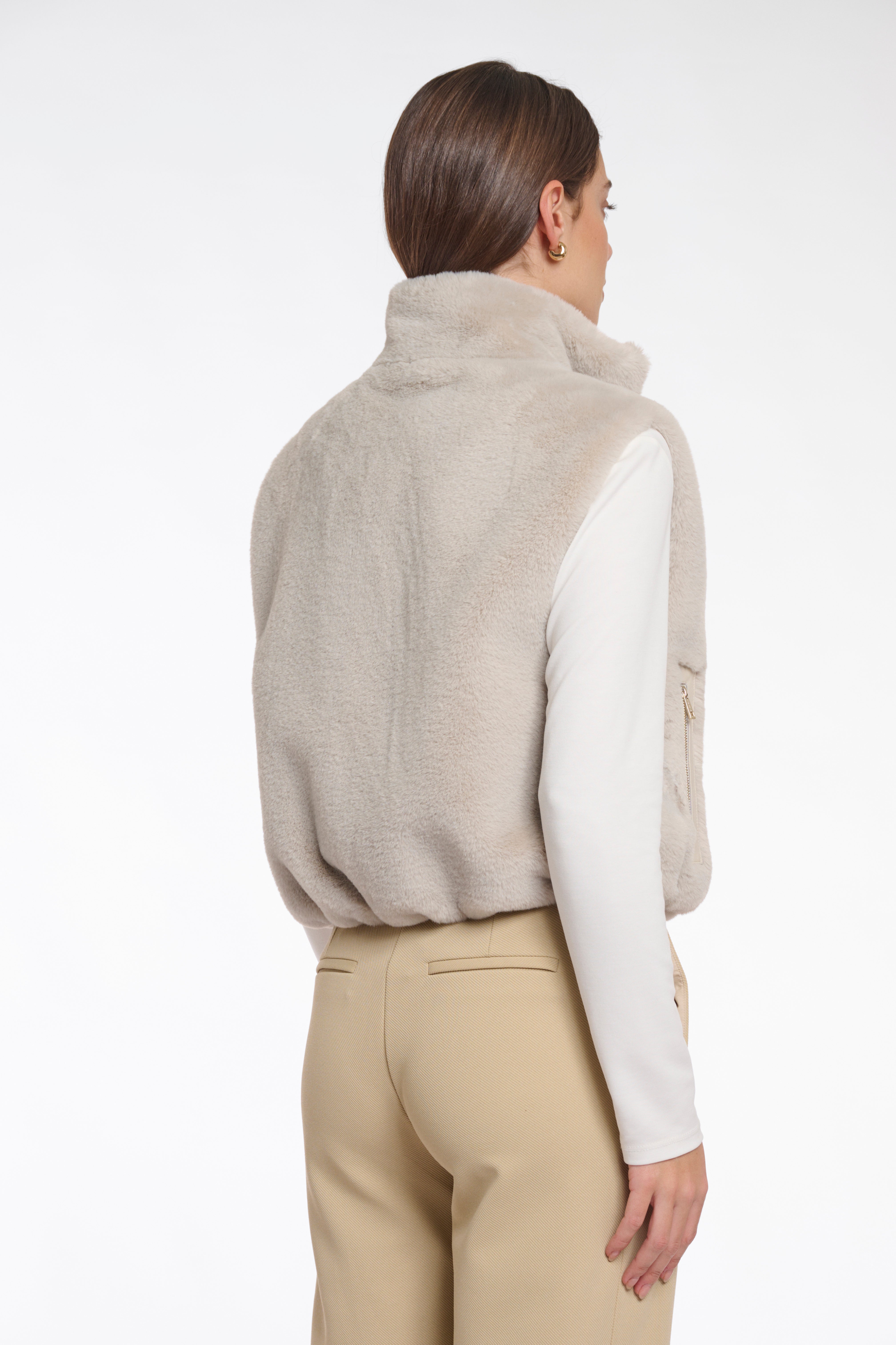 kurze Kunstfell‑Weste "Nikki"