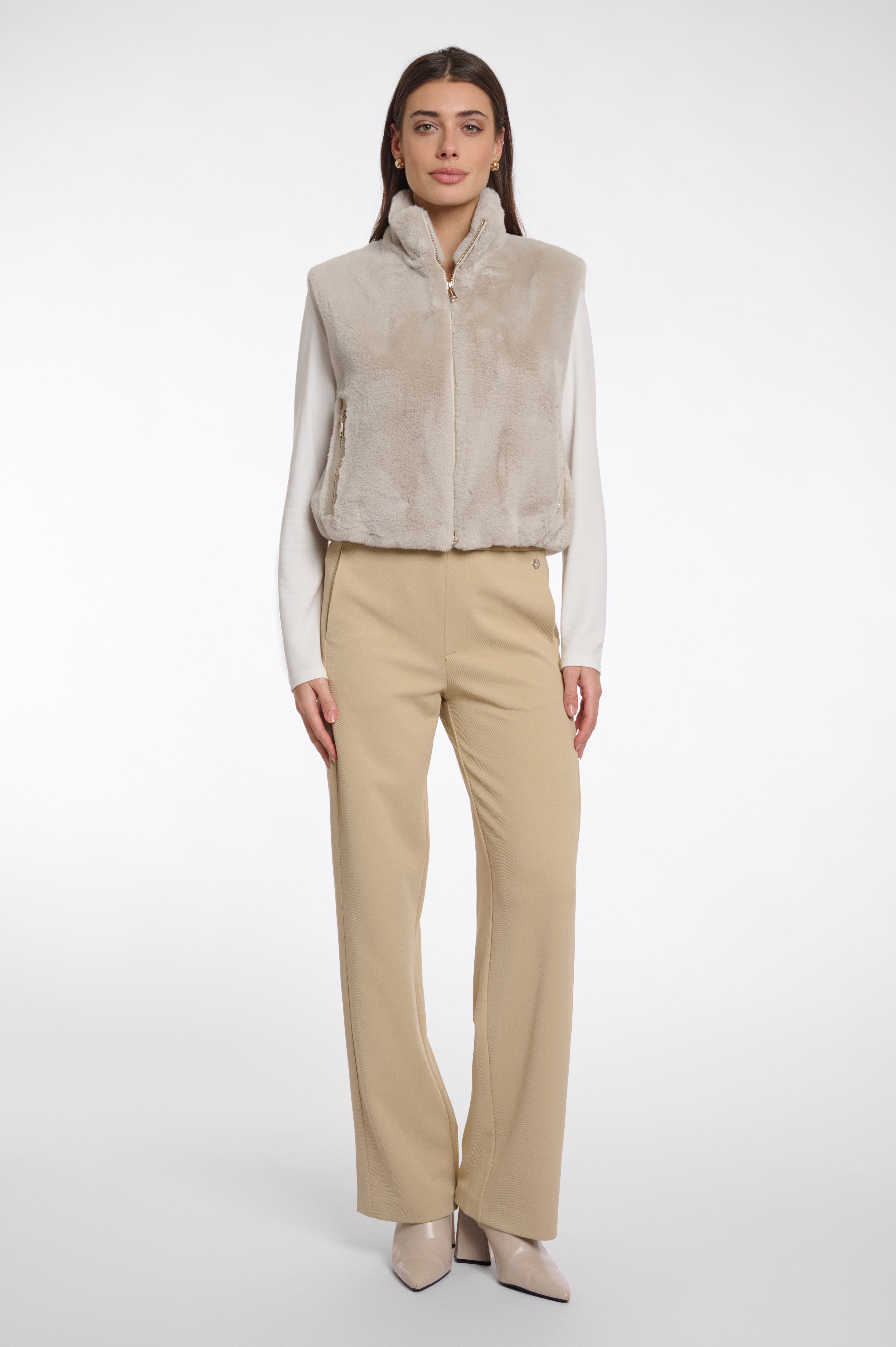 kurze Kunstfell‑Weste "Nikki"