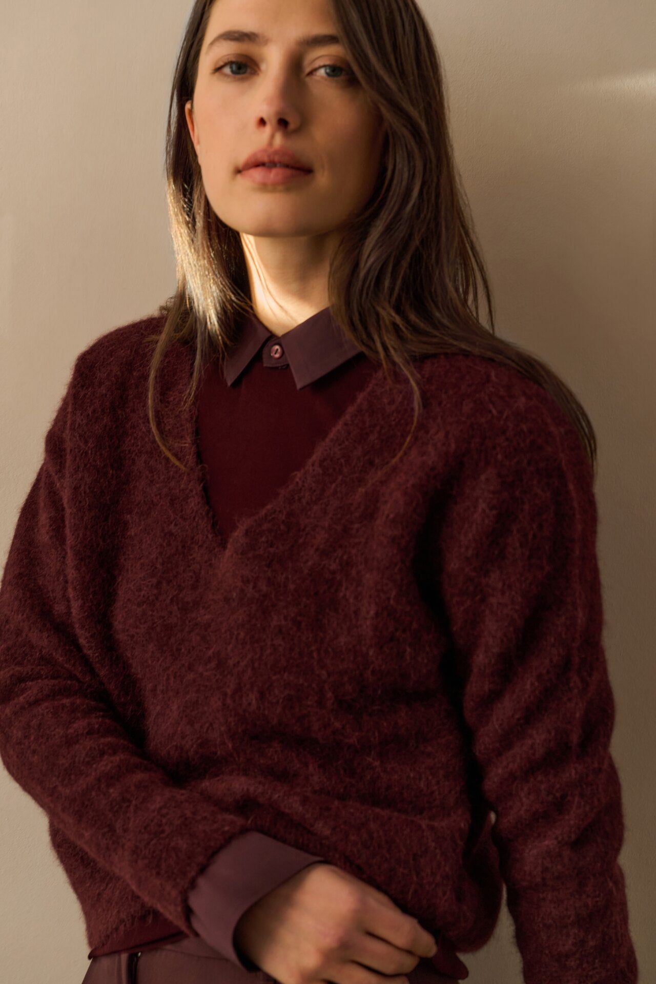 Eleganter Pullover aus feiner Wollmischung