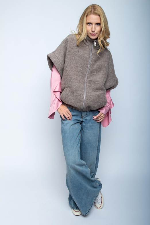 Stylische Bouson-Weste aus hochwertiger Boiled Wolle