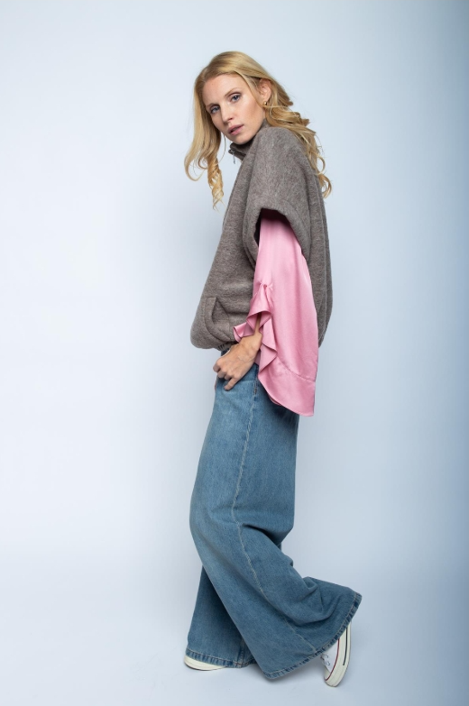 Stylische Bouson-Weste aus hochwertiger Boiled Wolle