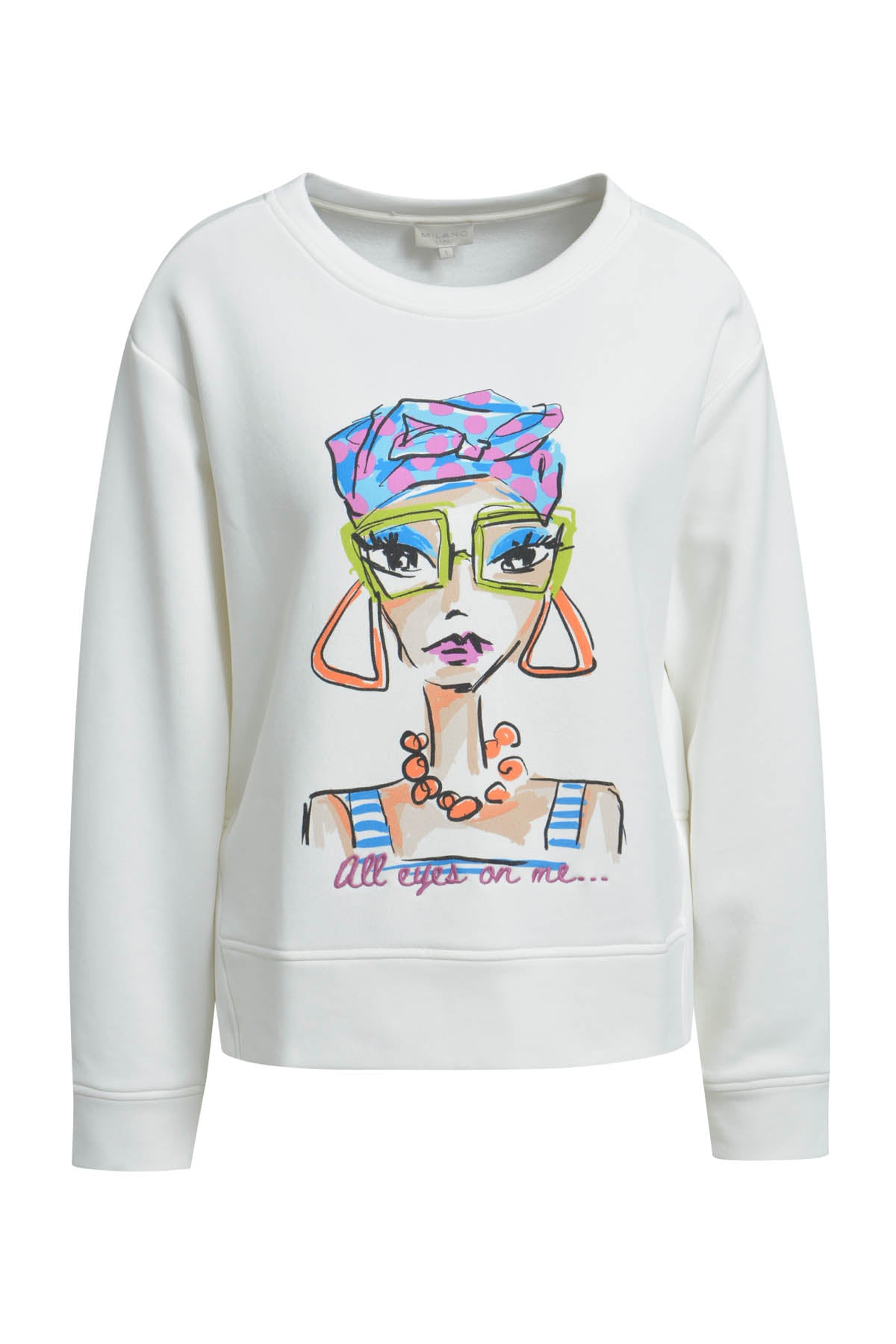 Lockeres Sweatshirt mit Front-Print