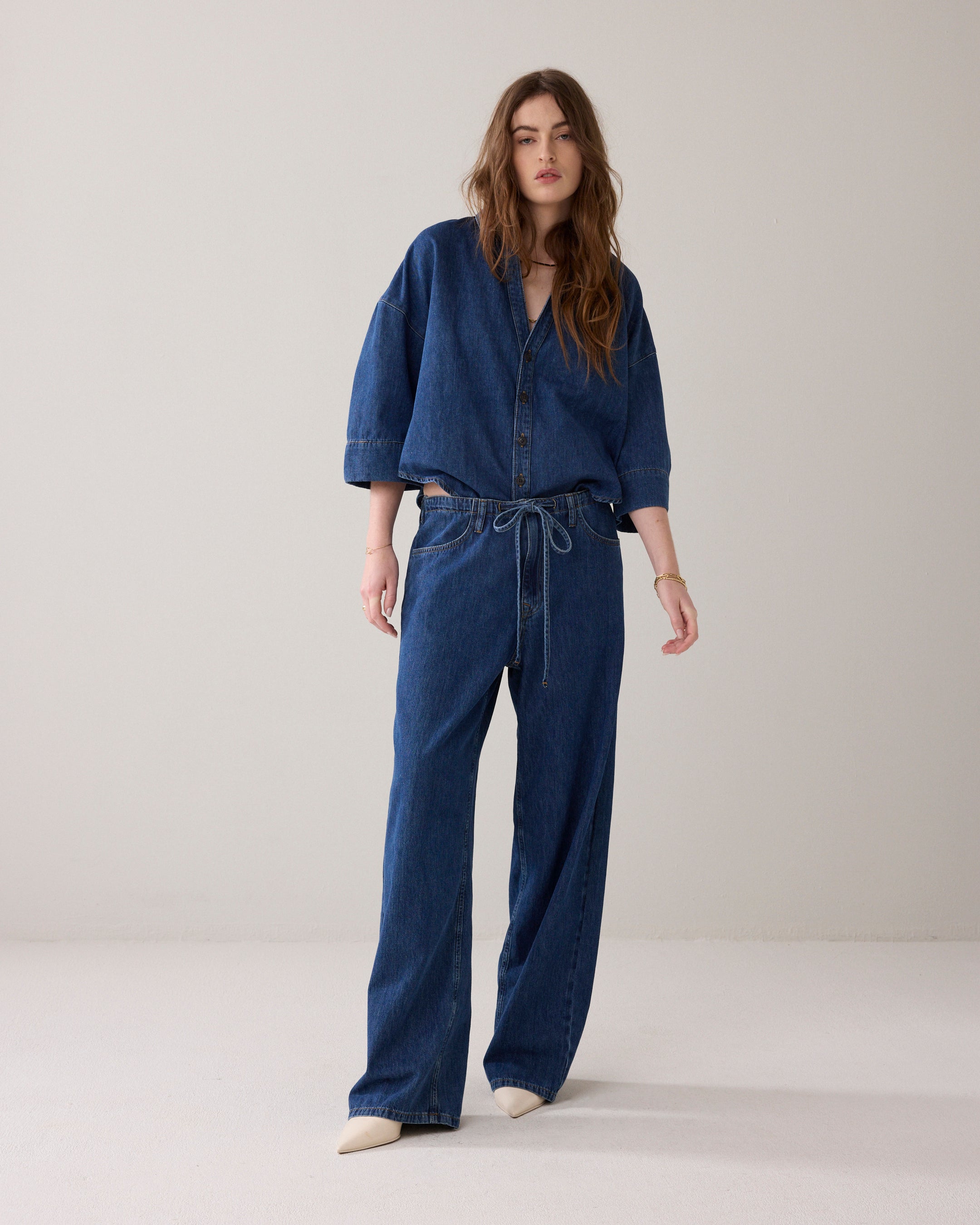 Loose Fit Denim mit Komfortbund