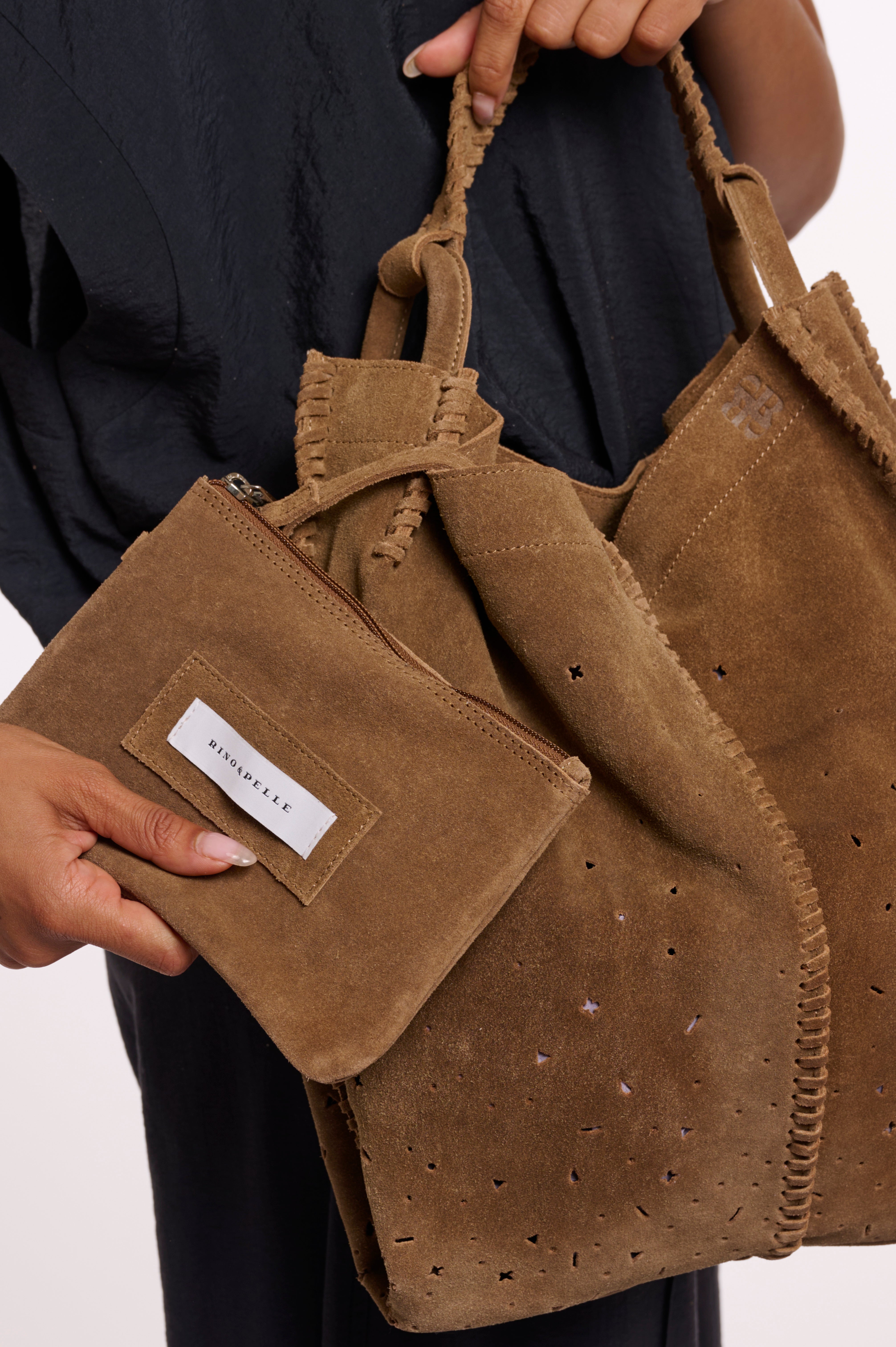 Lässige Shopper-Tasche mit kunstvollen Details "Sima"