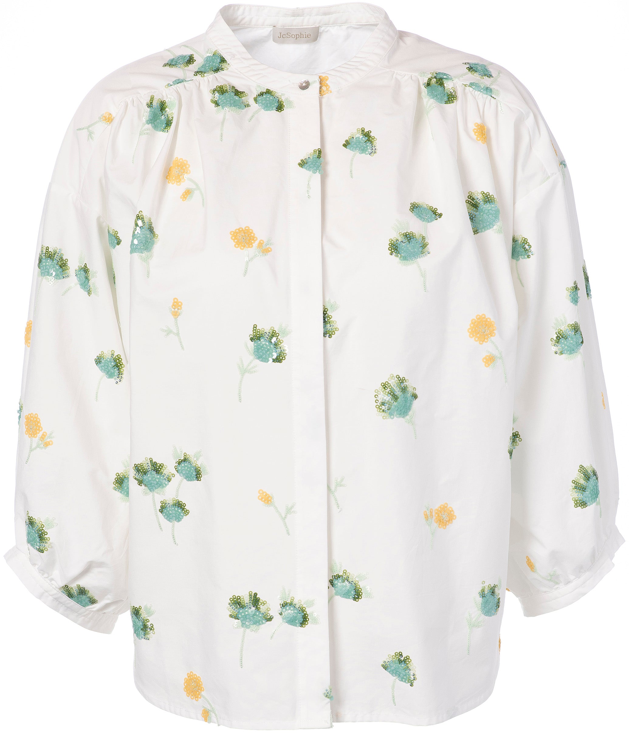 Statement-Blusen mit Pailletten-Stickerei