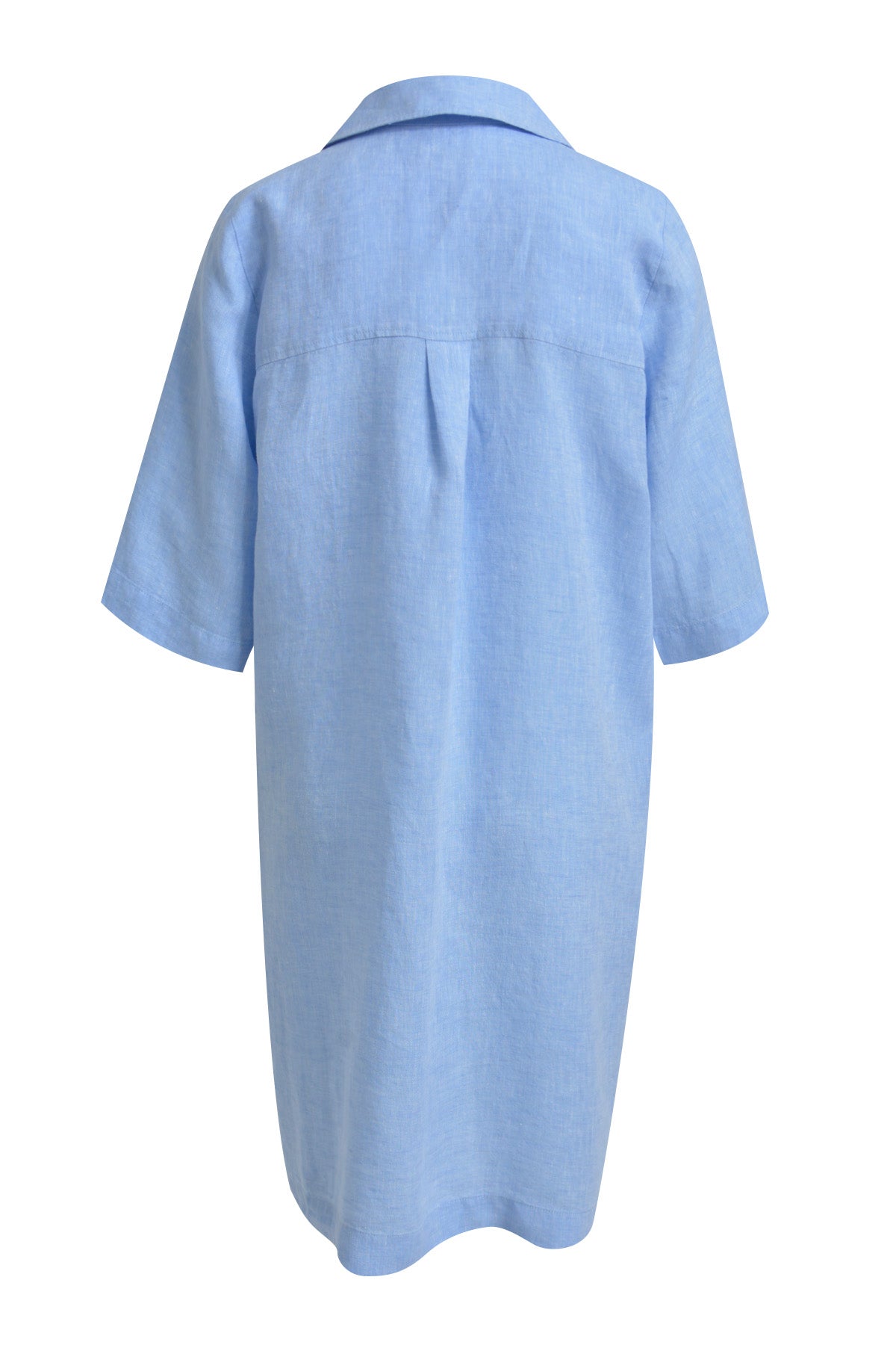 Dein neues Leinen-Tunika-Kleid in Hellblau