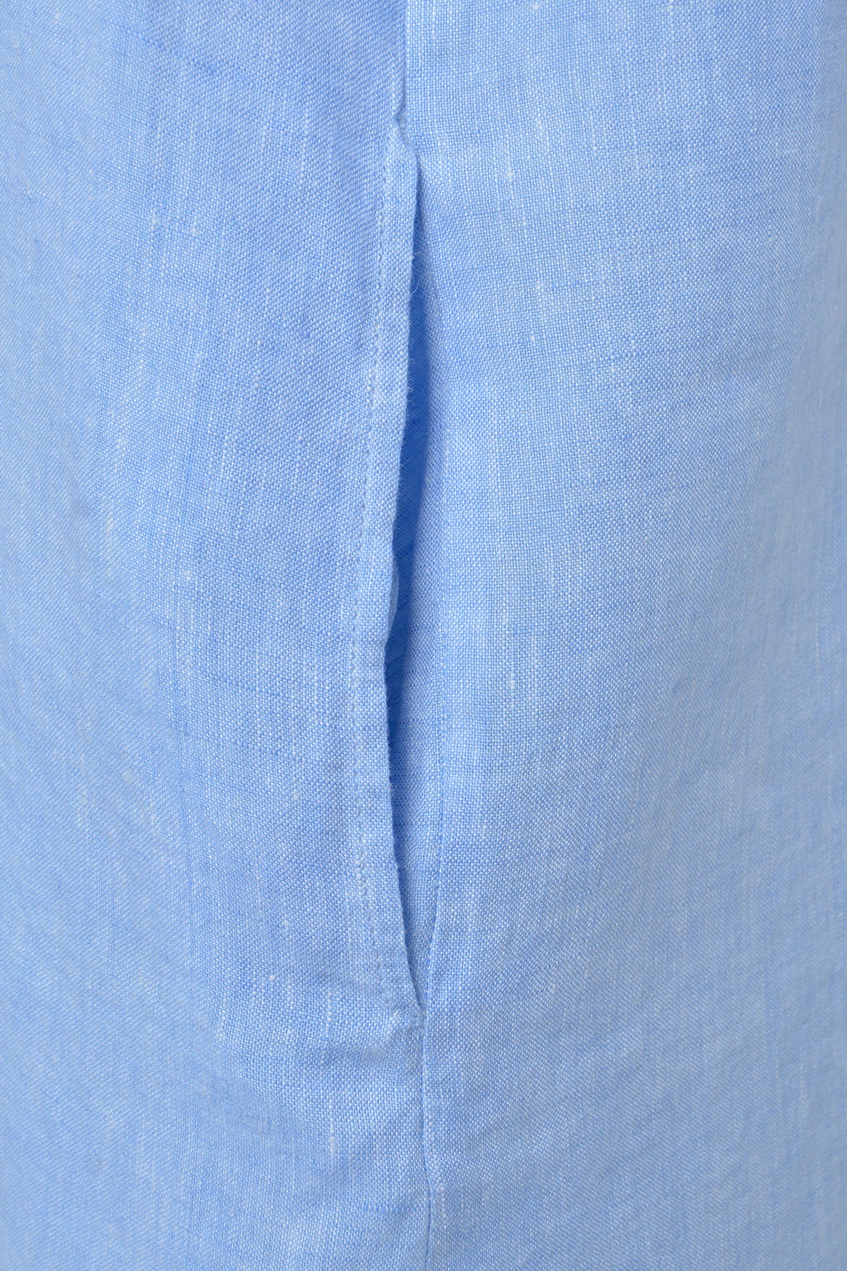 Dein neues Leinen-Tunika-Kleid in Hellblau