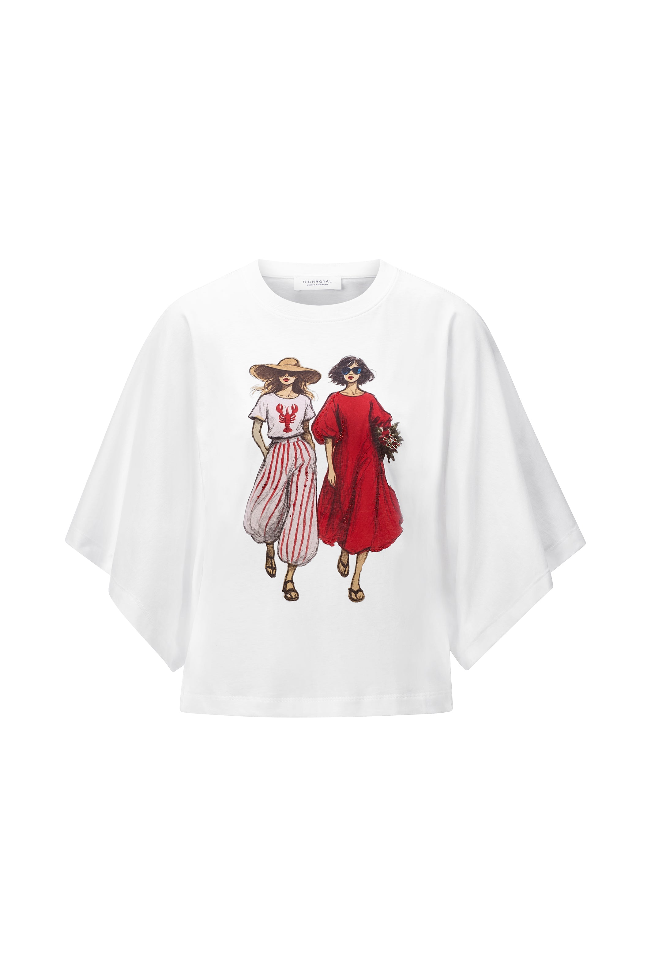 Modisches Statement T-Shirt mit künstlerischem Flair