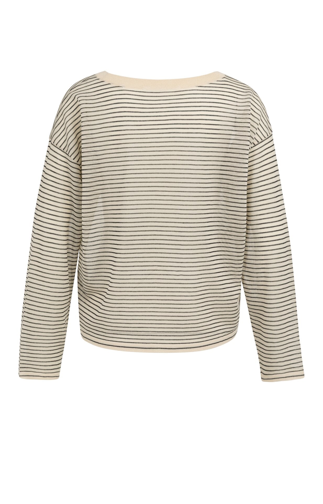 Feinstrickpullover mit zeitlosen Streifen
