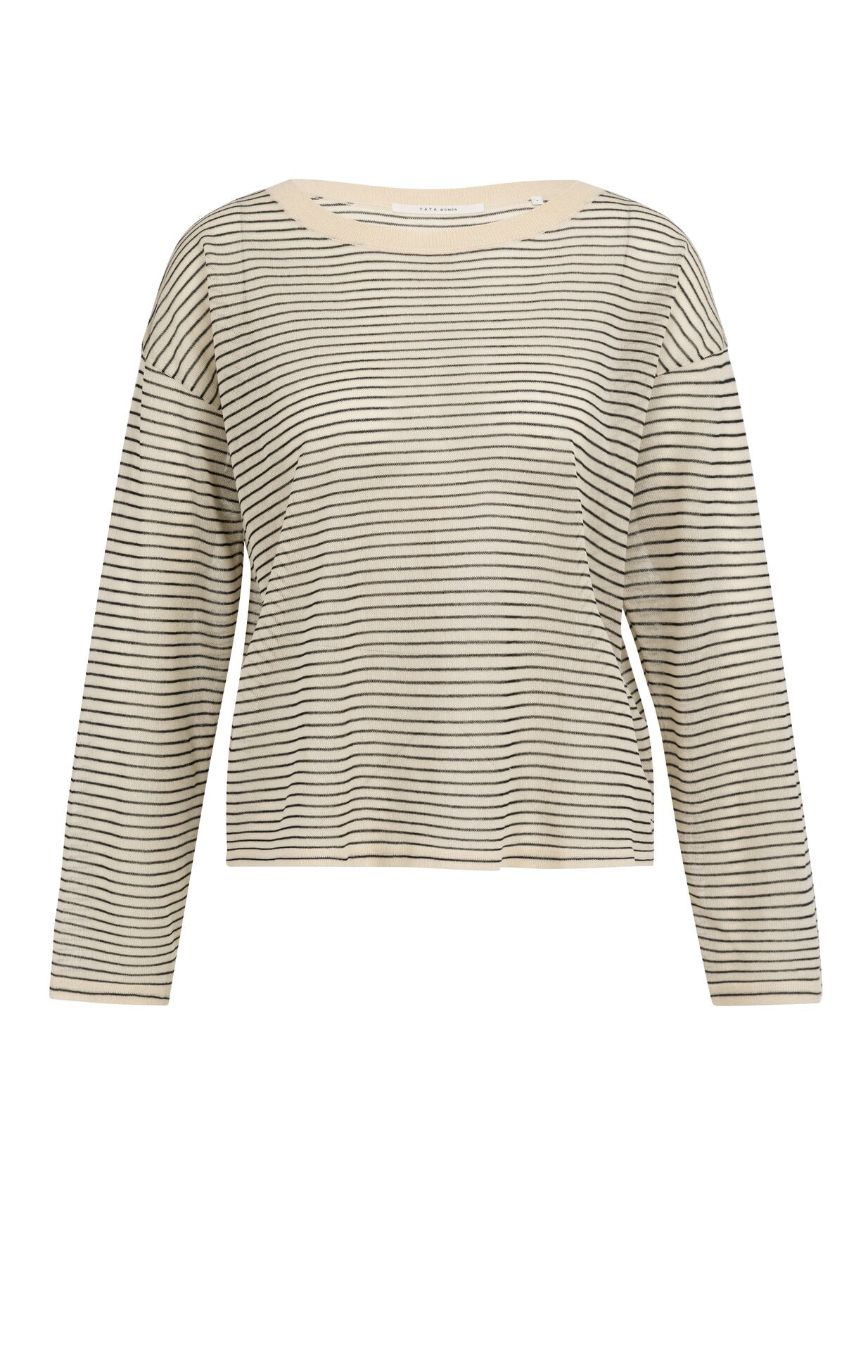 Feinstrickpullover mit zeitlosen Streifen
