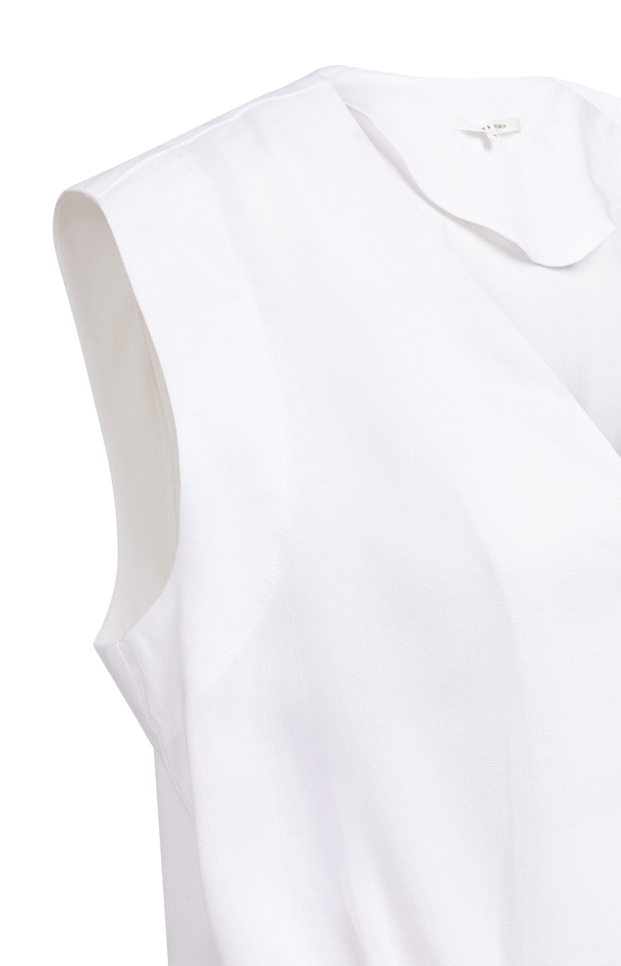 Ärmellose Bluse mit elastischem Saum